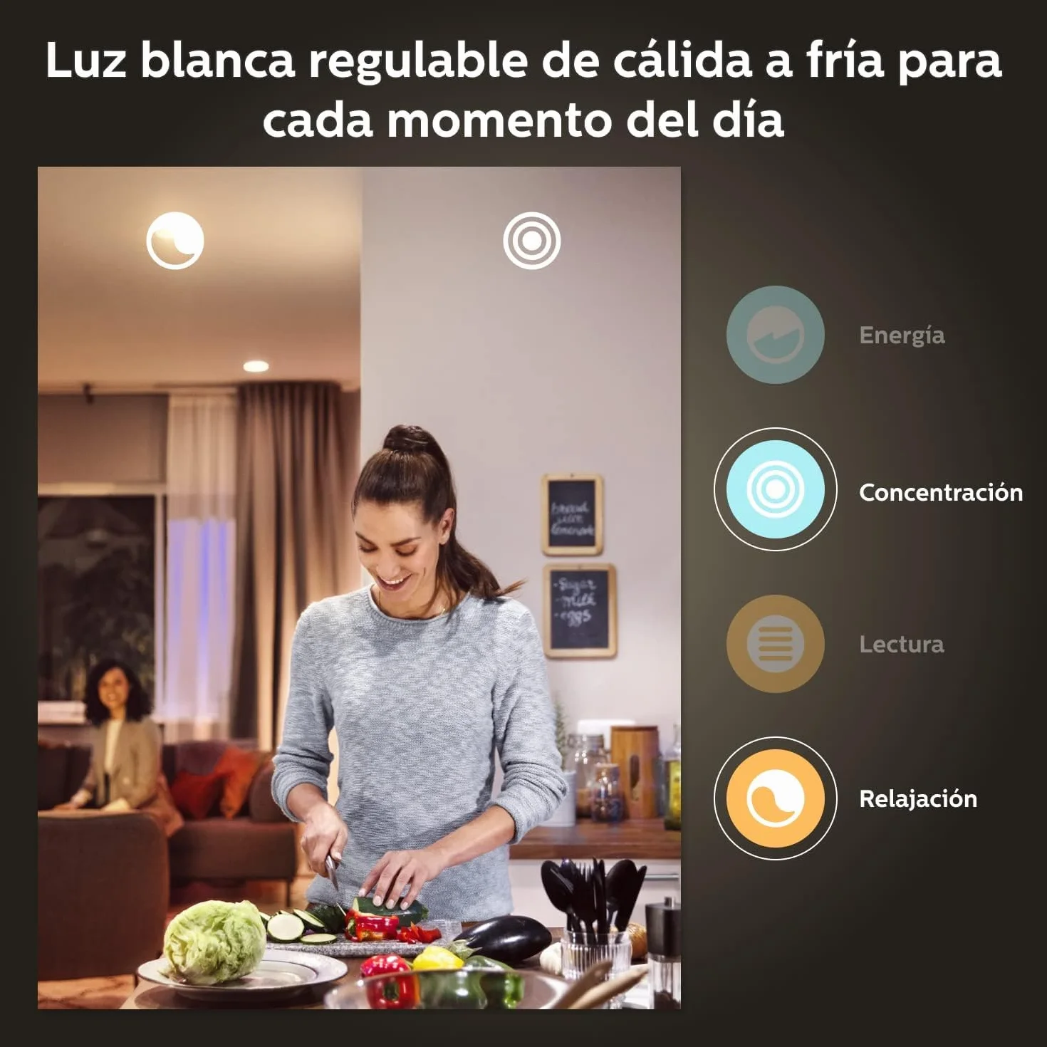 Philips Hue - Bombilla LED Inteligente, GU10, Luz Blanca y de Colores, 4.2W 400 lúmens, Compatible con Alexa y Google Home - Pack de 3 Bombillas LED inteligentes