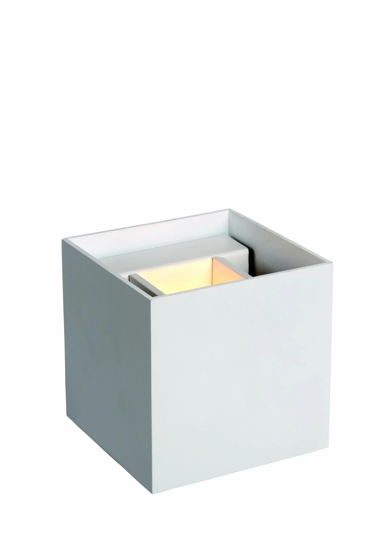 LUCIDE AXI - Foco de pared/Lámpara de pared Baño - LED - 2x7W 2700K - IP54 - Ángulo de haz ajustable - Blanco