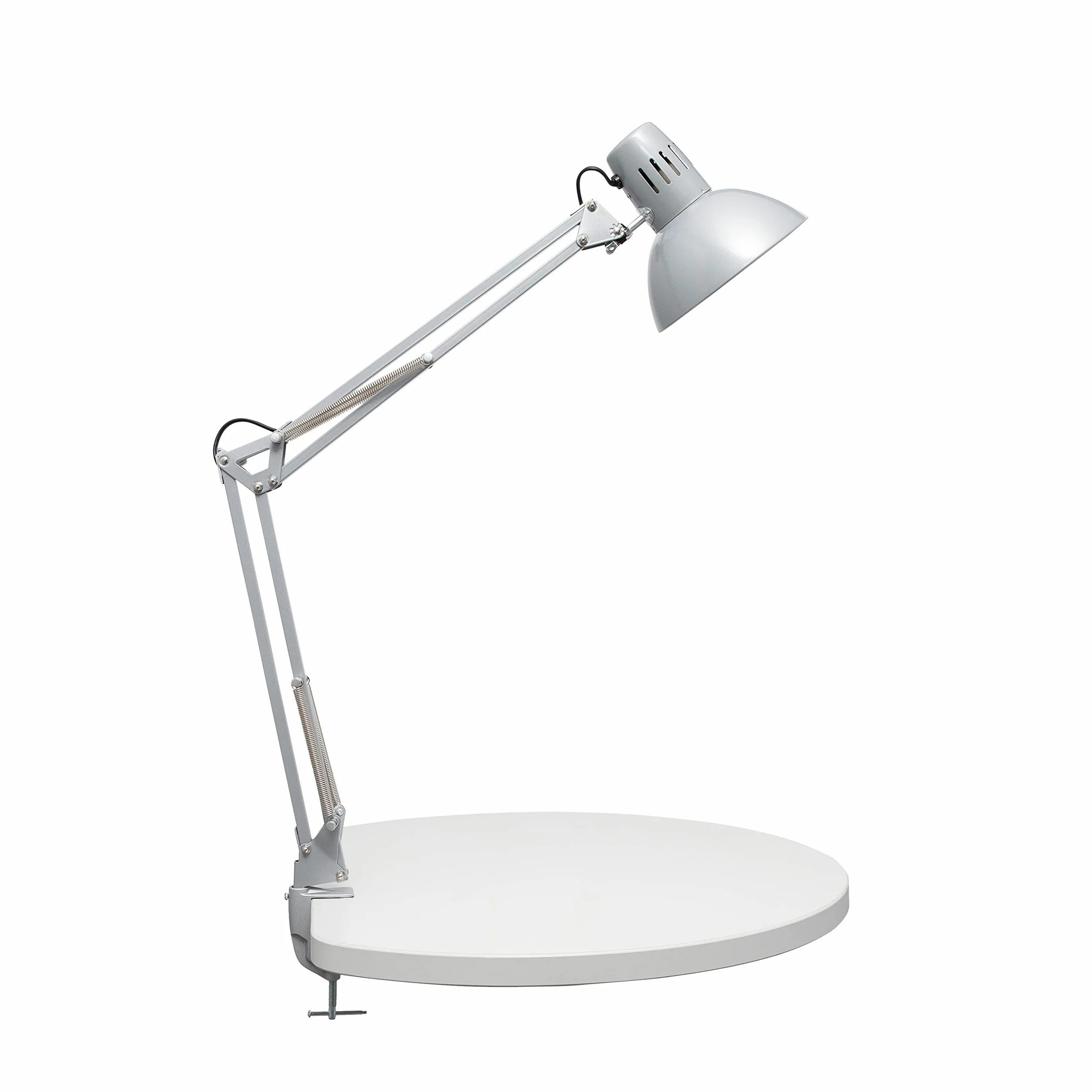 MAUL lampara escritorio MAULstudy | Lampara LED de pinza ajustable con brazo articulado para escritorio | Elegante lampara de mesa metálica LED | Exclusiva fuente de luz LED | Plata