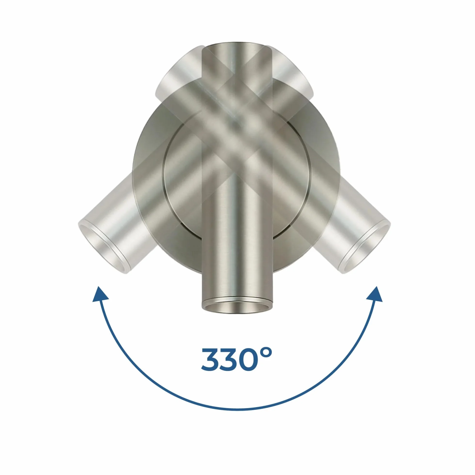 BARCELONA LED Aplique de Pared Níquel Satinado Ajustable 3W Luz Cálida 2700K Lámpara de Lectura Estilo Industrial
