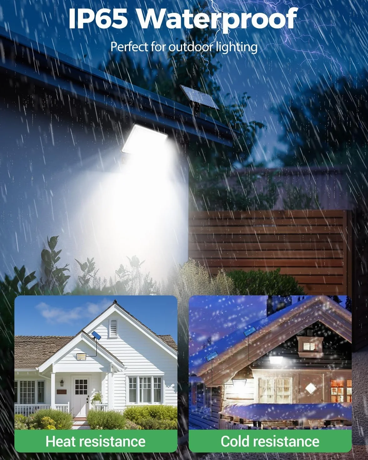 LOTMOS 2 Paquete Luz Solar Exterior Jardin, 342LED, Mando a Distancia, Sensor Movimiento, IP65 Impermeable