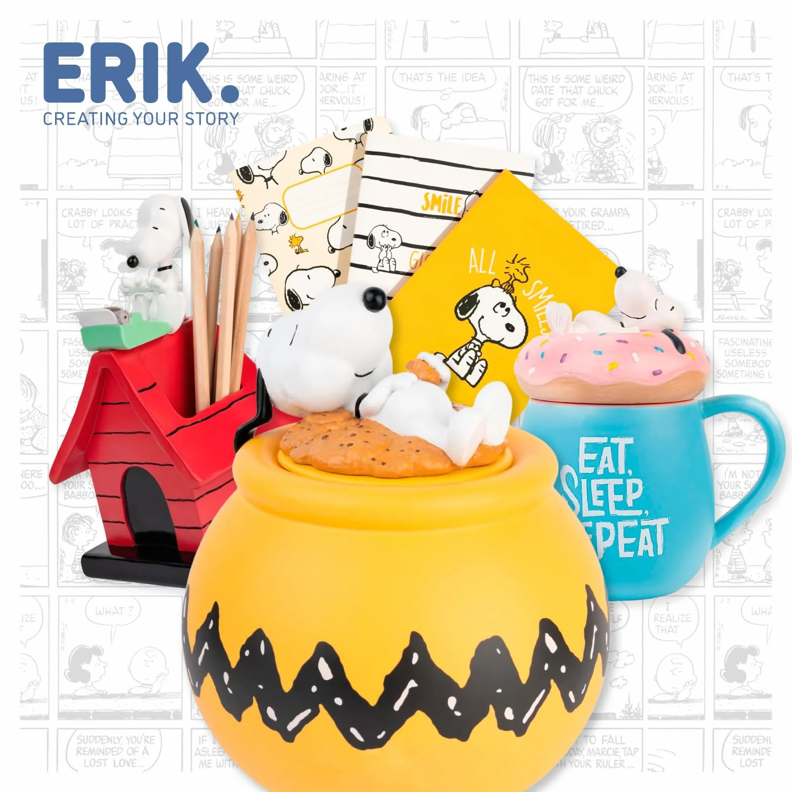 Grupo Erik Snoopy Lampka Nocna USB/Pilas Dekoracja Pokoju Dziecięcego