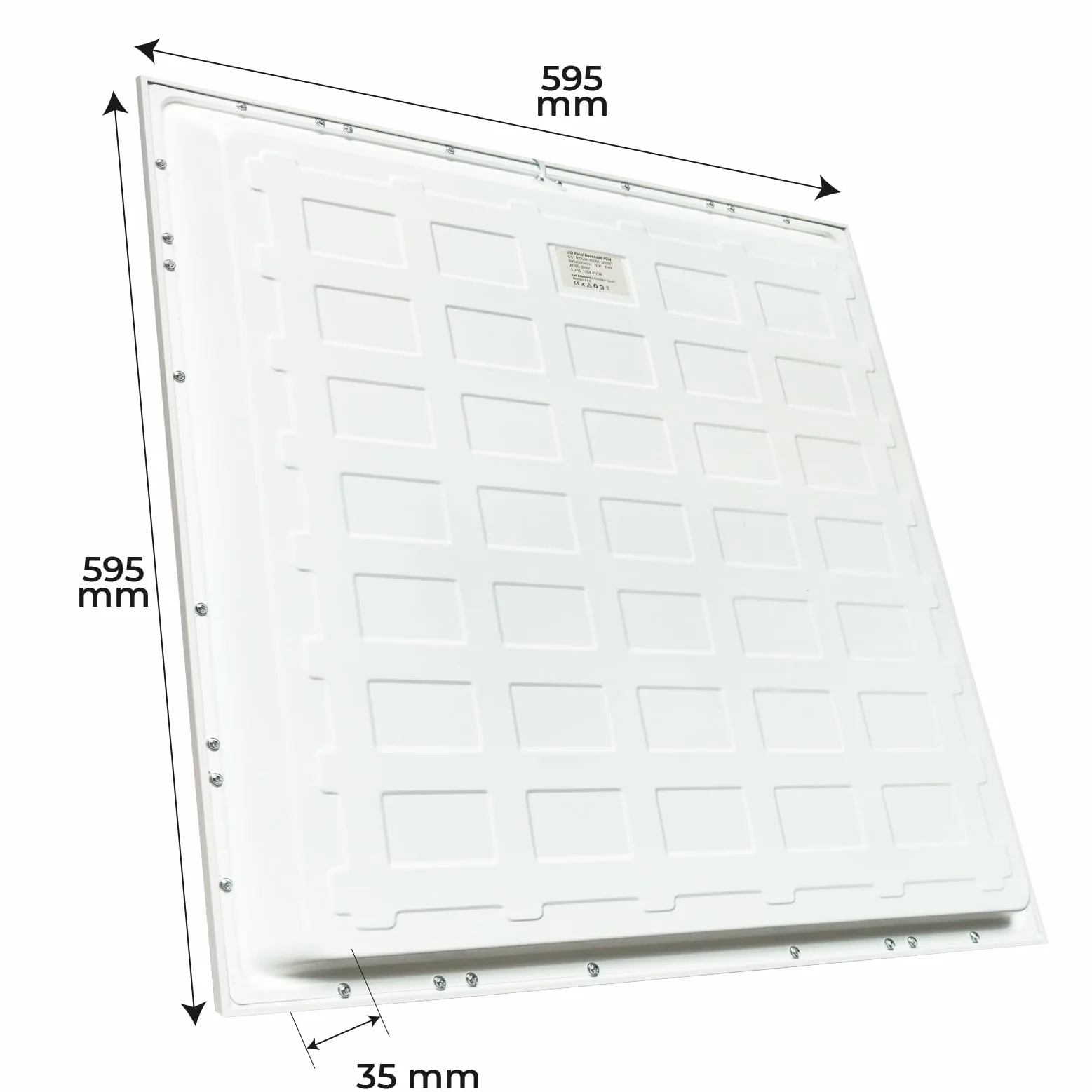 LED ATOMANT Panel LED Empotrable 60x60cm 48W, CCT (Selector de Color Blanco Calido, Neutro y Frio), 5000 Lumenes, Driver incluido