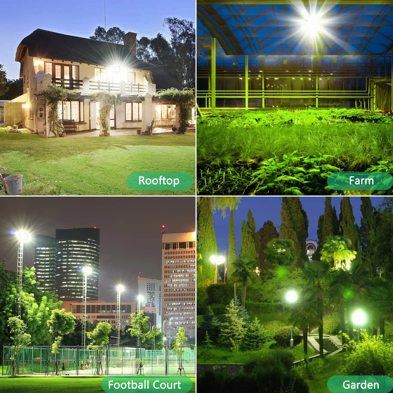 Foco LED con Sensor de Movimiento 100W, 10000LM 7000K Focos LED Exterior, IP67 Impermeable Luz LED con Sensor de Movimiento, 180 LEDs Luces Led Exterior para Jardin, Terraza, Garaje, Entrada