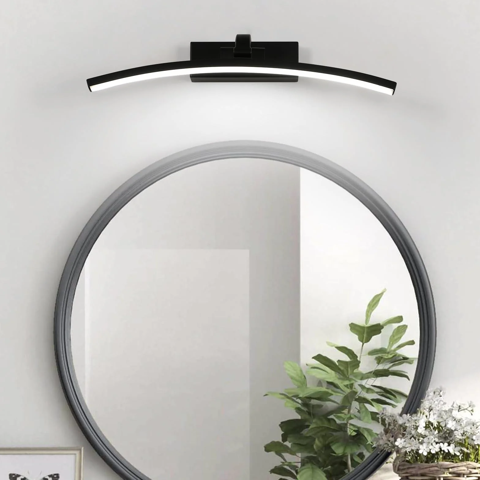 DELIPOP Luz de Espejo Baño LED 40cm IP44 6500K Blanco Frío