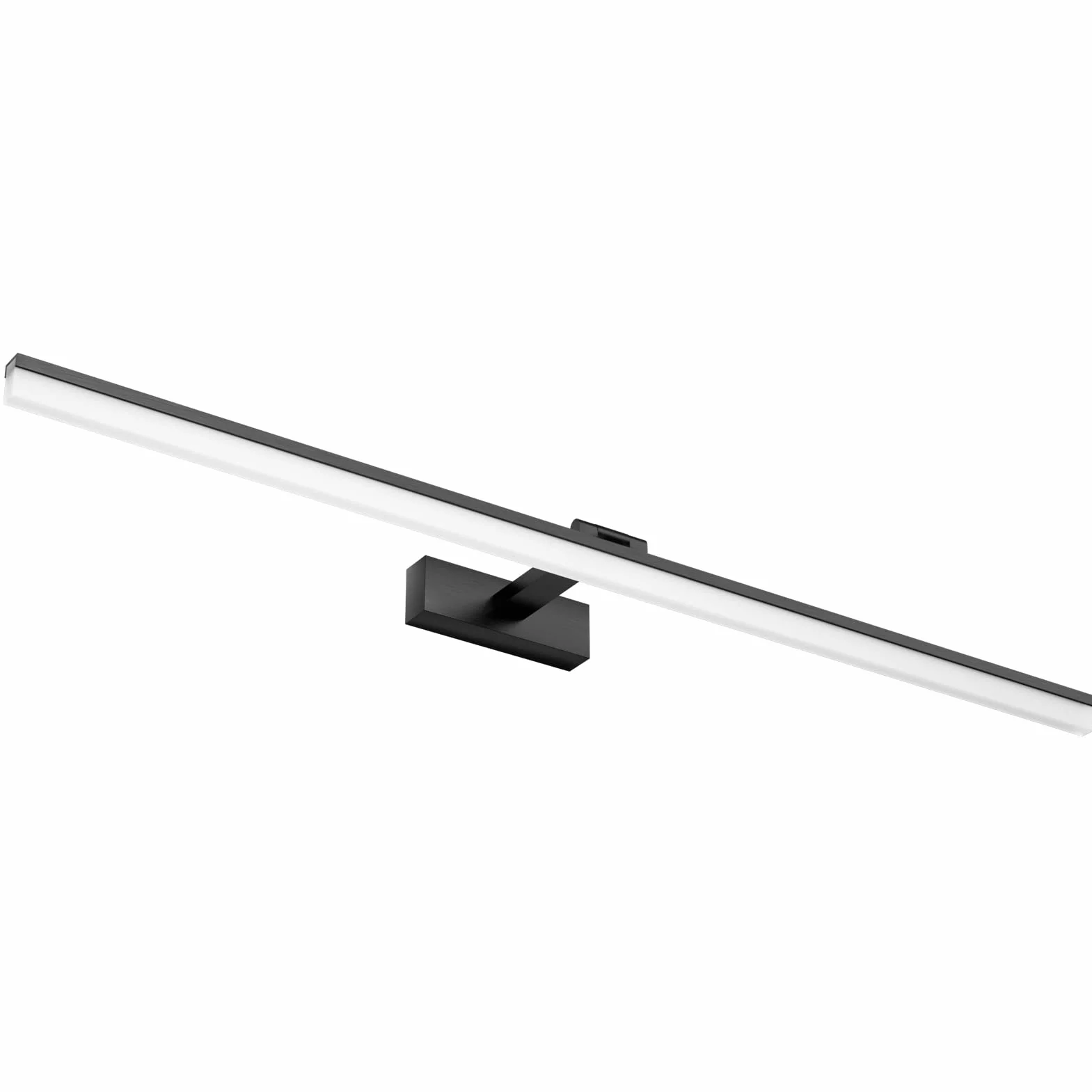 Klighten Lámpara de Espejo Baño 100CM 28W Blanco Frío 6000K 1560LM No-regulable Negro