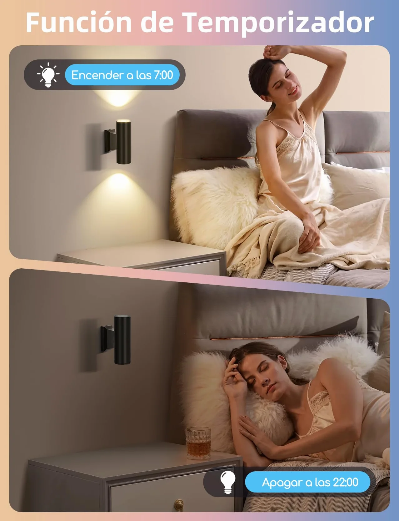 Aigostar Mesh- Bombilla inteligente Bluetooth Mesh, GU10. 2700K-6500K regulable, 6.5W, 555 LM. Bombilla LED inteligente compatible con Alexa y Google Home. Incluye mando a distancia y Gateway. 6Uds