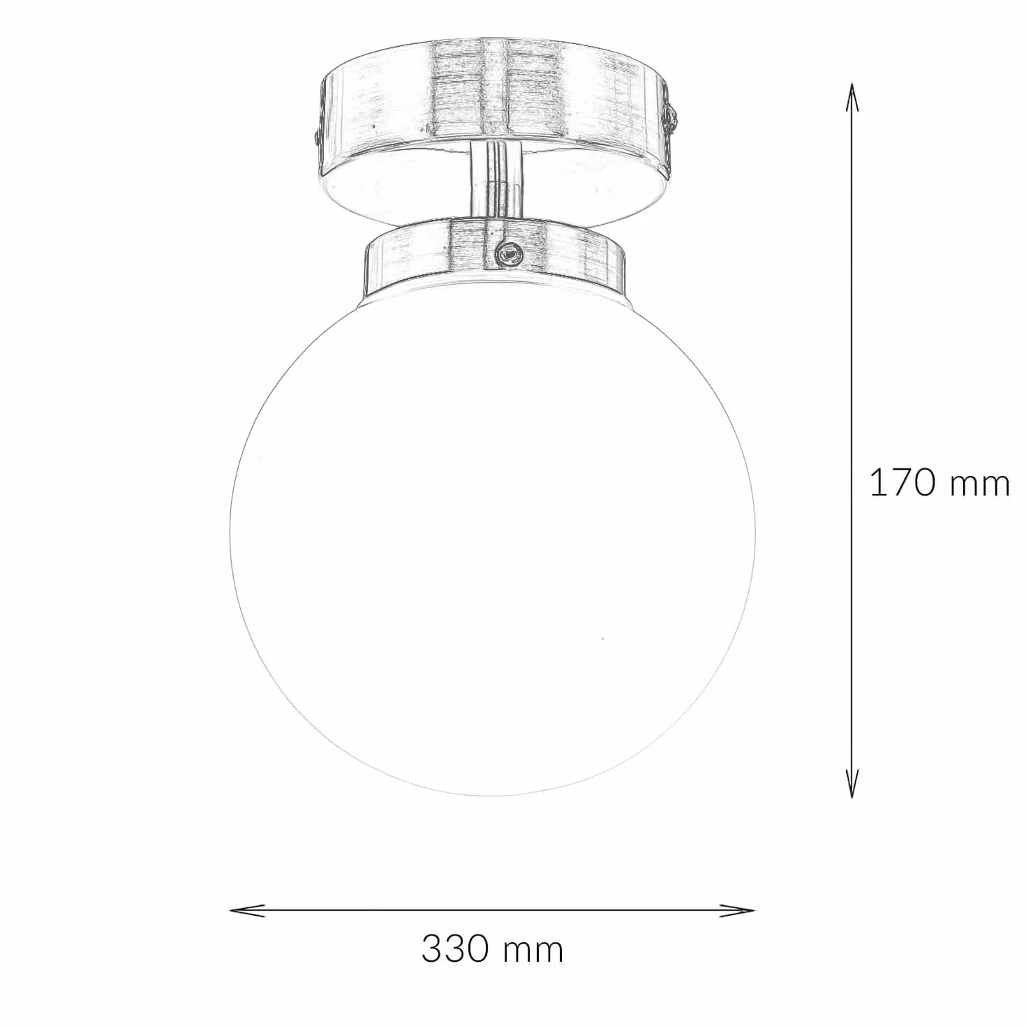 Lámpara de techo bola metal y cristal cromado 1x G9 intercambiable para baño pasillo iluminación atemporal compacta
