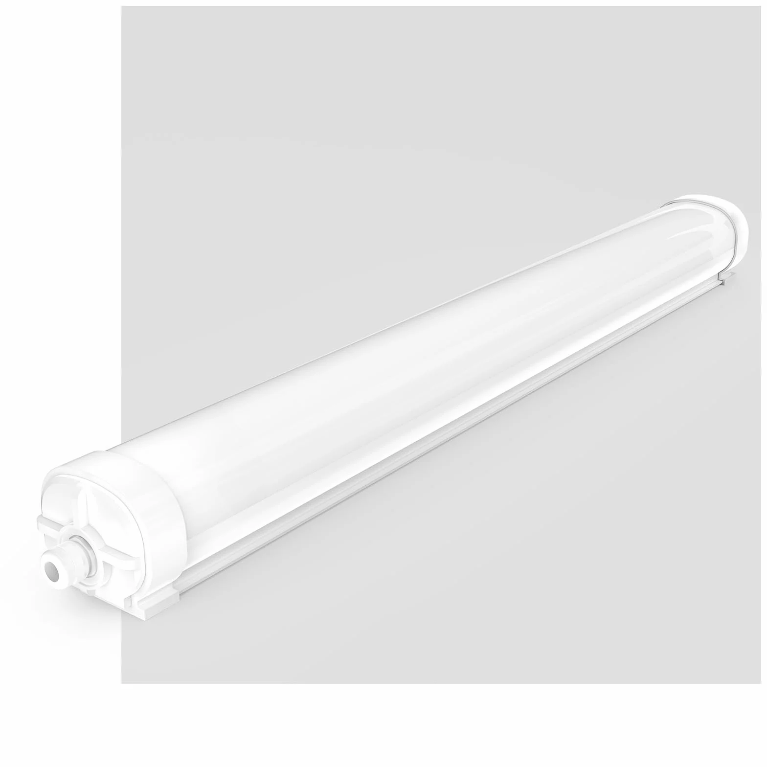 Lámpara de Techo LED 60CM, Fluorescente LED 18W, 2250lm, IP65 Impermeable, 6000K, Conectable, para Garaje, Taller, Cuarto de Baño, Oficina