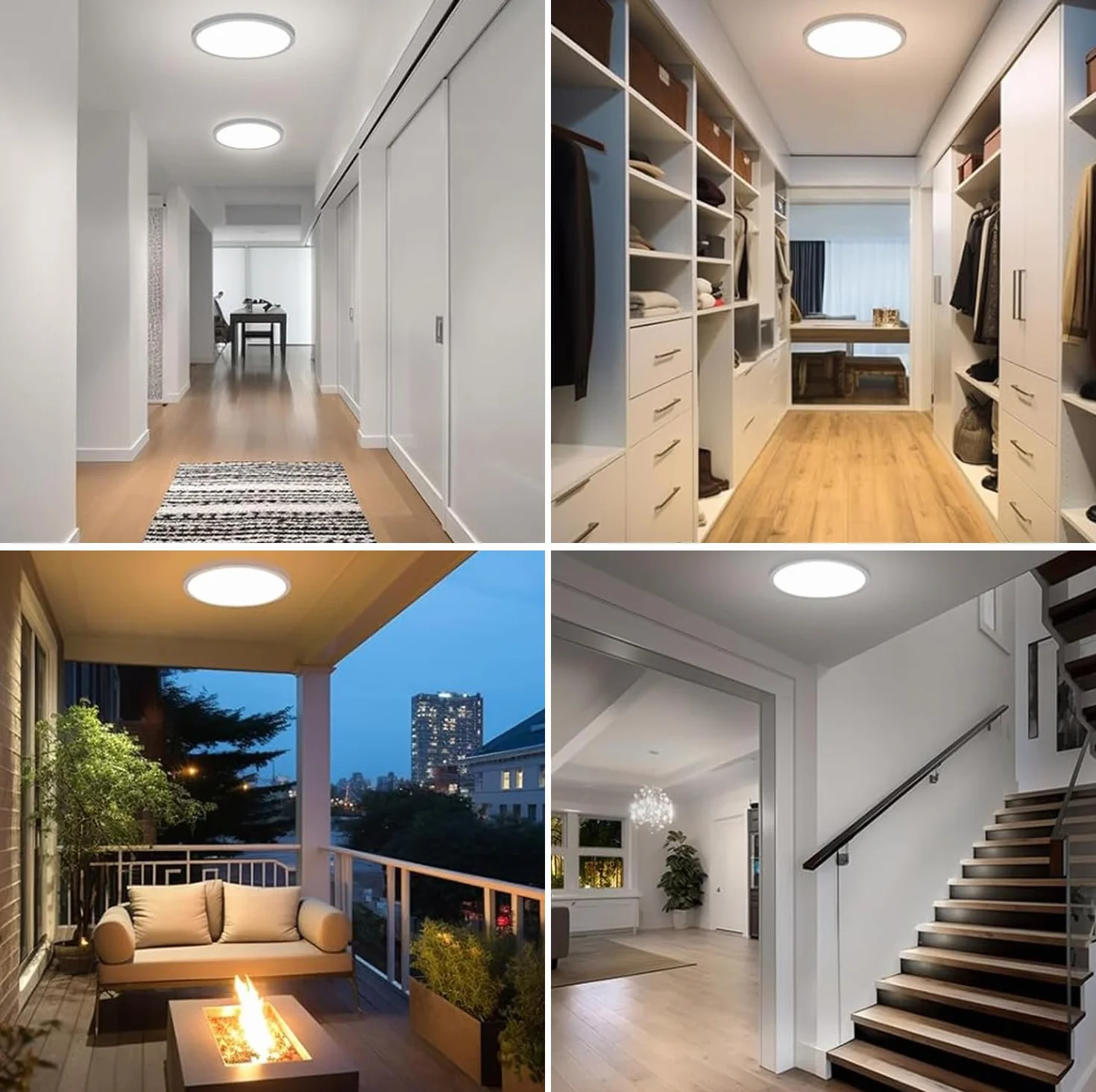 Lámpara Techo LED 30W RGB Regulable 2700K-6500K Compatible con Alexa & Google Home