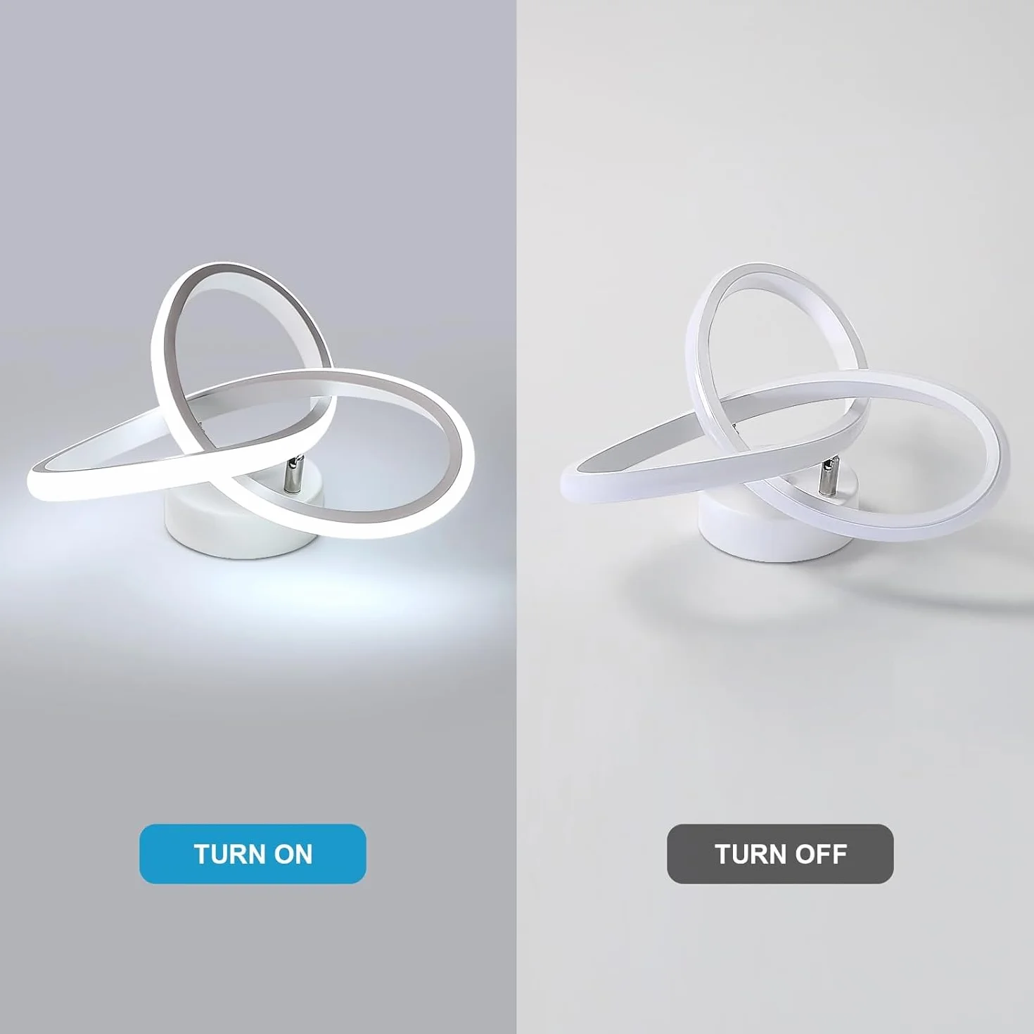 Comely Moderna Lámpara de Techo LED 22W Plafón Blanco, Diseño Flor para Dormitorio Sala de Estar Cocina