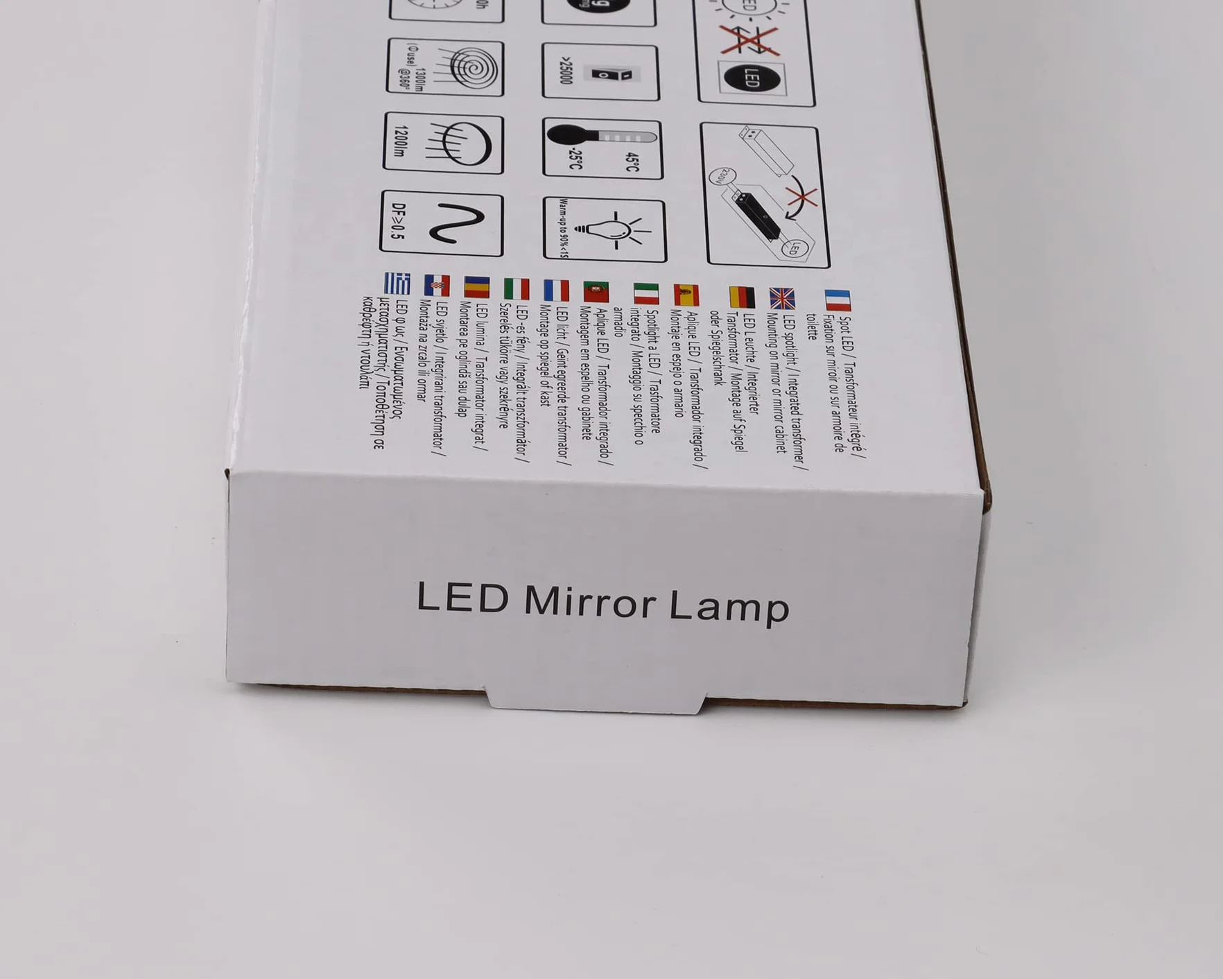 Lámpara de Espejo Baño 40 cm 10W 1200LM 230V IP44 Blanco Frío 4000K