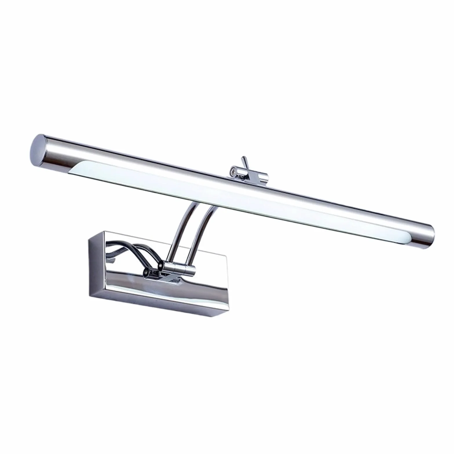 Luz LED para cuadros Lámpara de pared LED moderna for baño, acero inoxidable resistente al agua L40/55/70CM, aplique de espejo interior, accesorio de luces de pared for tocador con interruptor Luz de