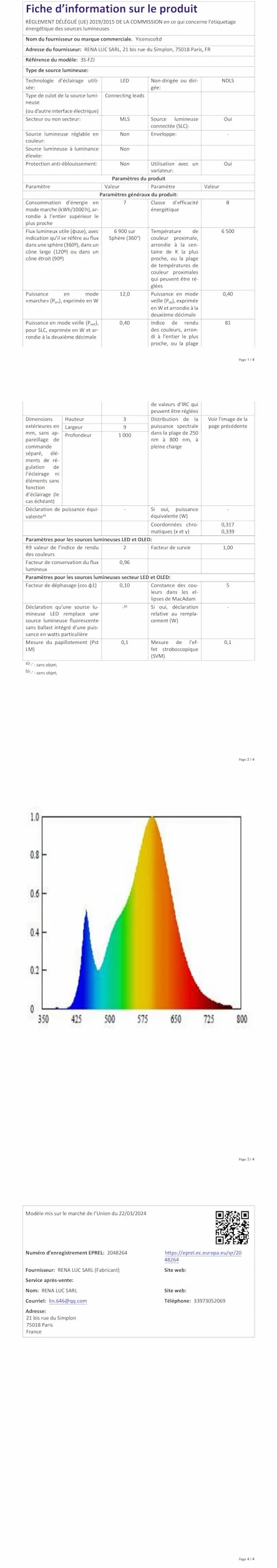 Yicenscoltd lámpara de pie LED regulable 3 temperaturas color E27 12 W pantalla lino interruptor pie