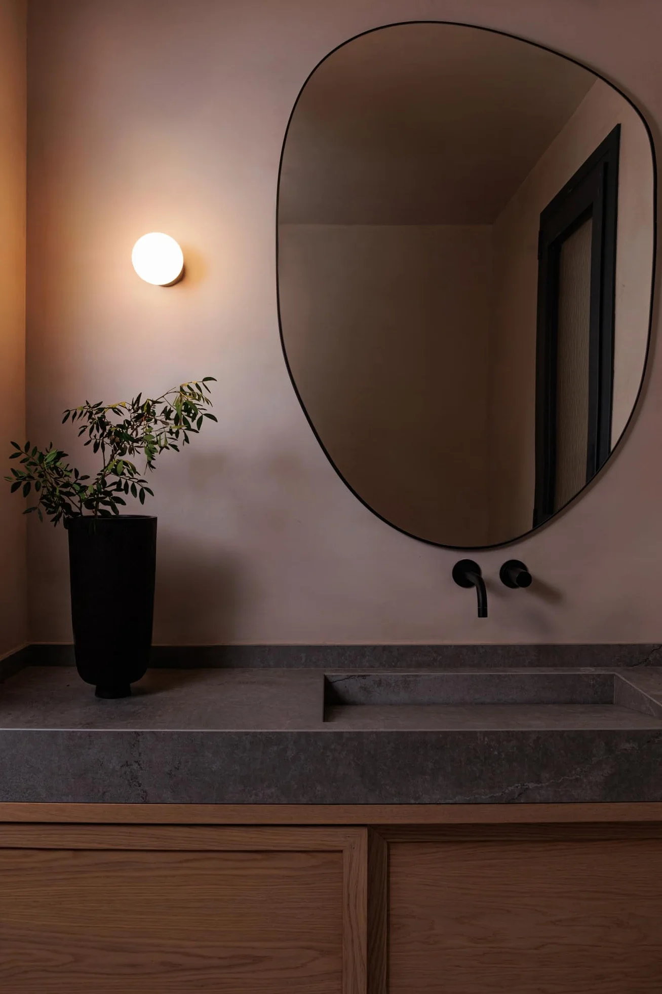 Faro PING - Aplique de baño (3000 K, IP44), color blanco mate