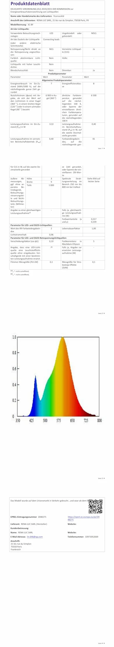 Yicenscoltd lámpara de pie LED regulable 3 temperaturas color E27 12 W pantalla lino interruptor pie