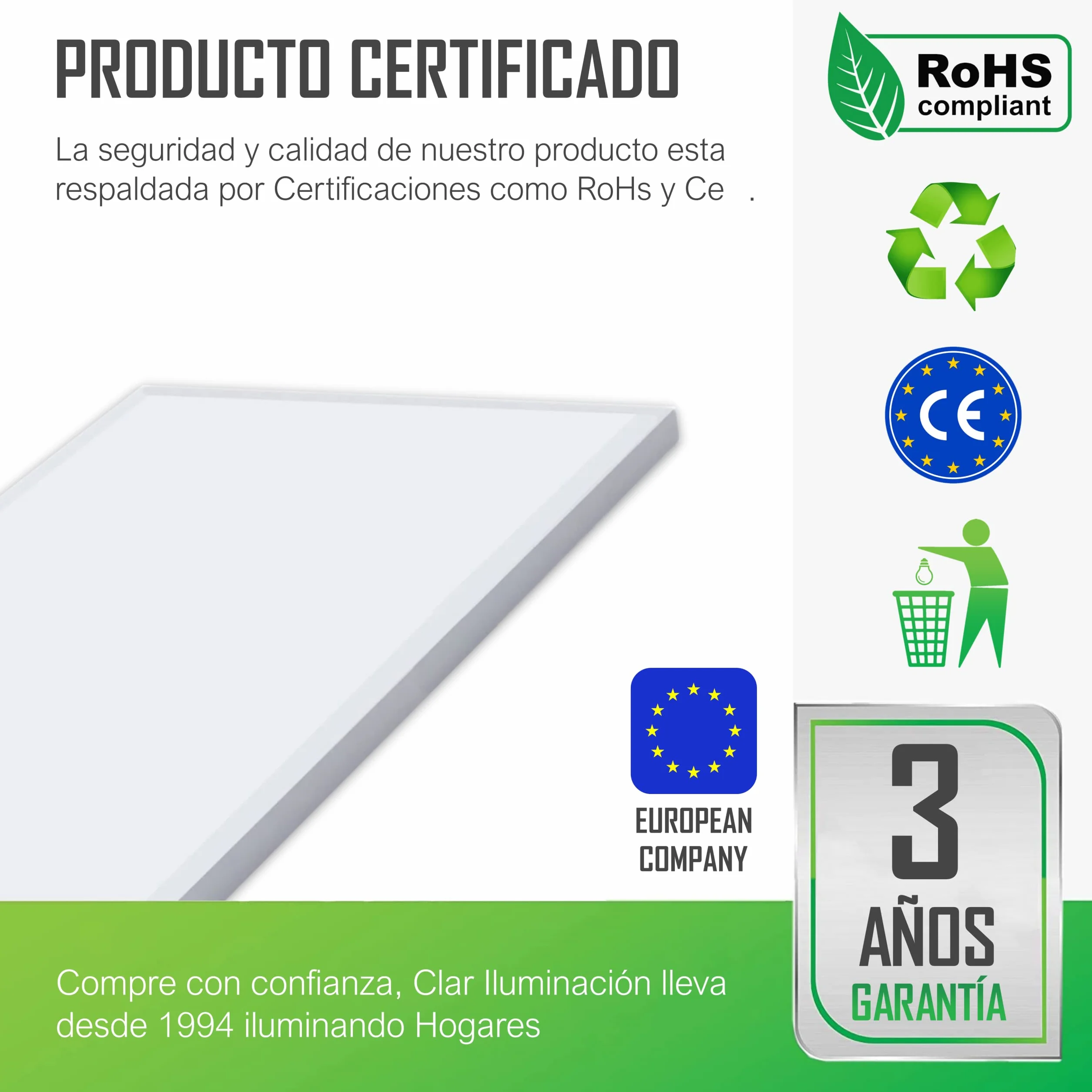Panel LED Superficie Cocina, Panel LED Superficie, Panel LED Cocina, Plafón LED para techo LED Cocina, Plafones LED, Pantalla LED 60x30, 30W Blanco Frío 6500ºK (Pack 1)