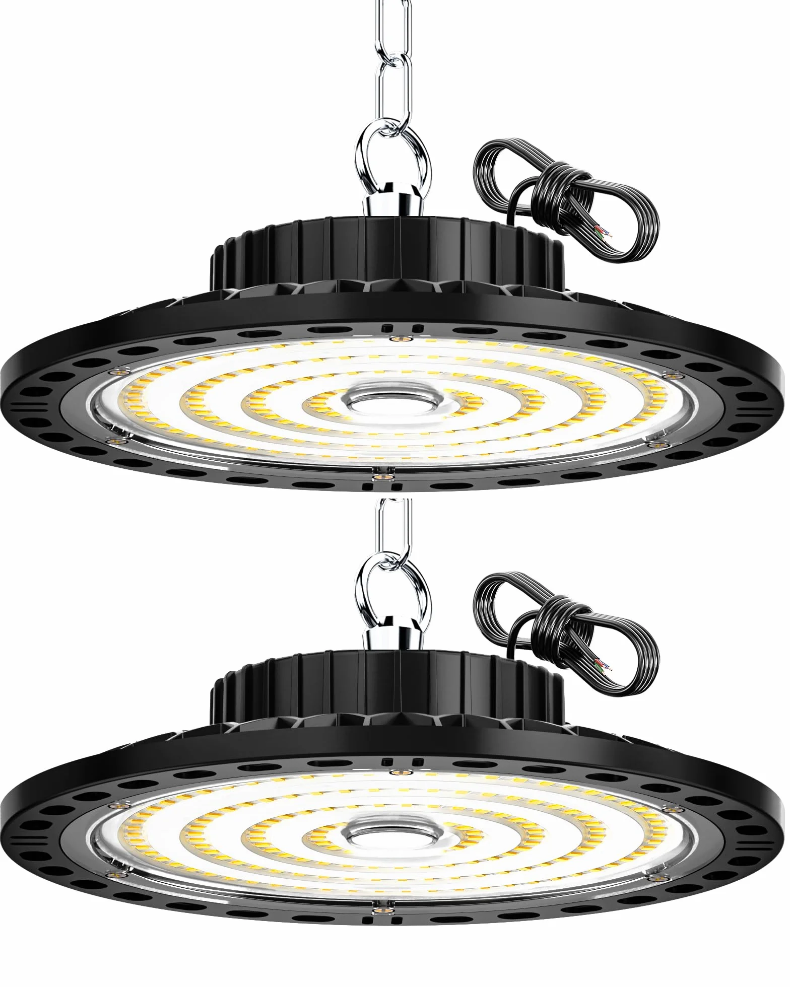 UFO LED Lámpara de Alta Bahía 100W 10000LM 6500K Blanco Frío IP65 Impermeable