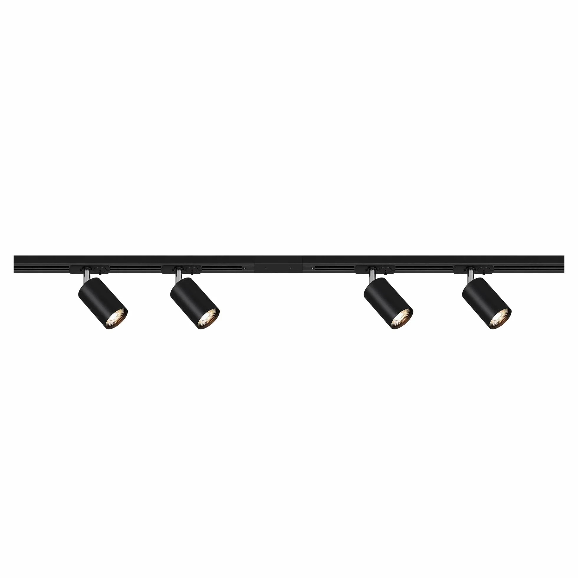 BRILONER Sistema de rieles GU10 orientable 1,5 m negro