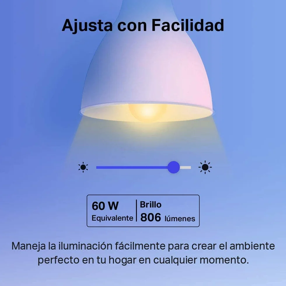 Tapo L530E Bombilla LED Inteligente Wi-Fi Multicolor Regulable E27 8.7W 806 lúmenes Alexa Google Home