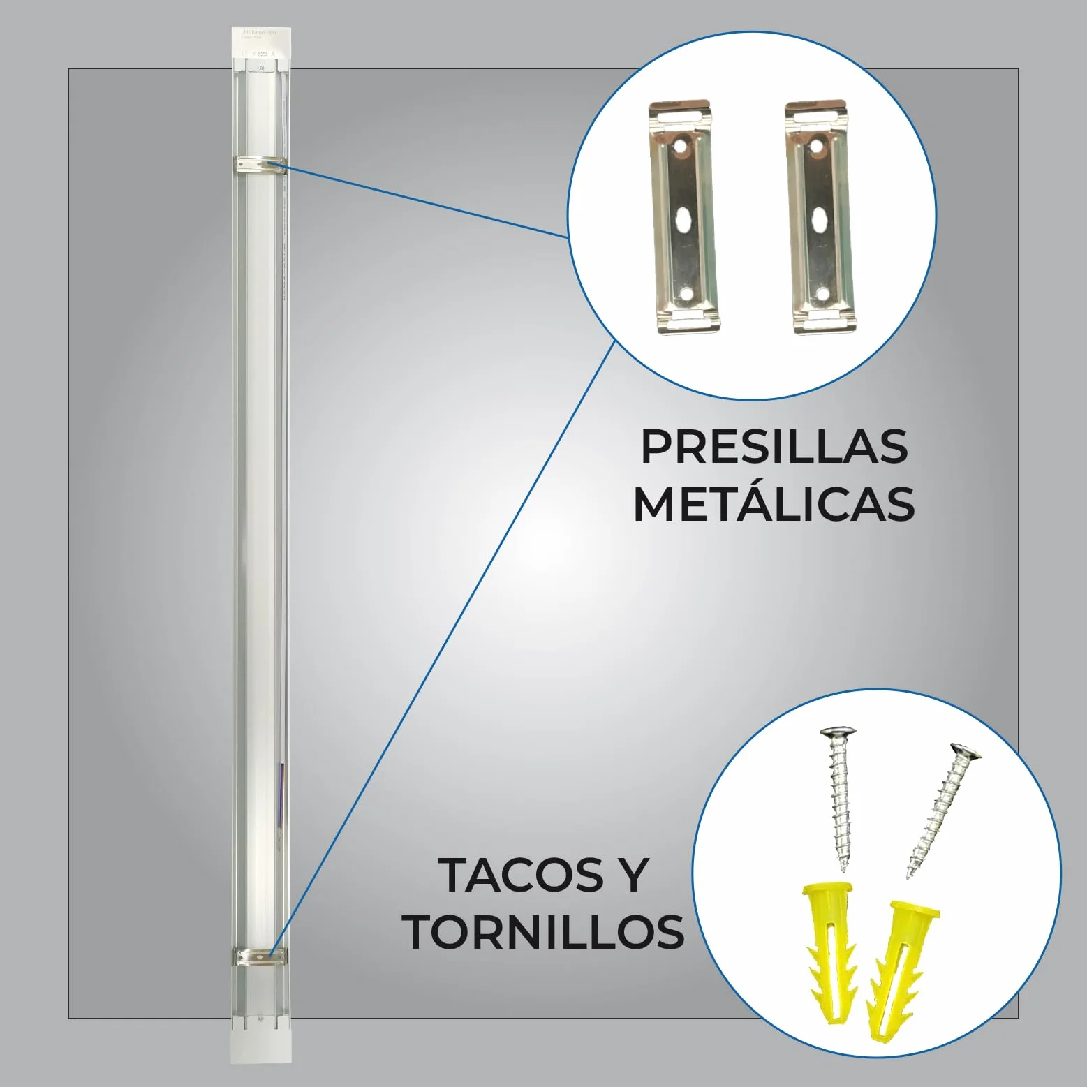 LED ATOMANT Pack 2x Pantalla Luminaria LED integrado 120cm 40W CCT 4000 lumenes