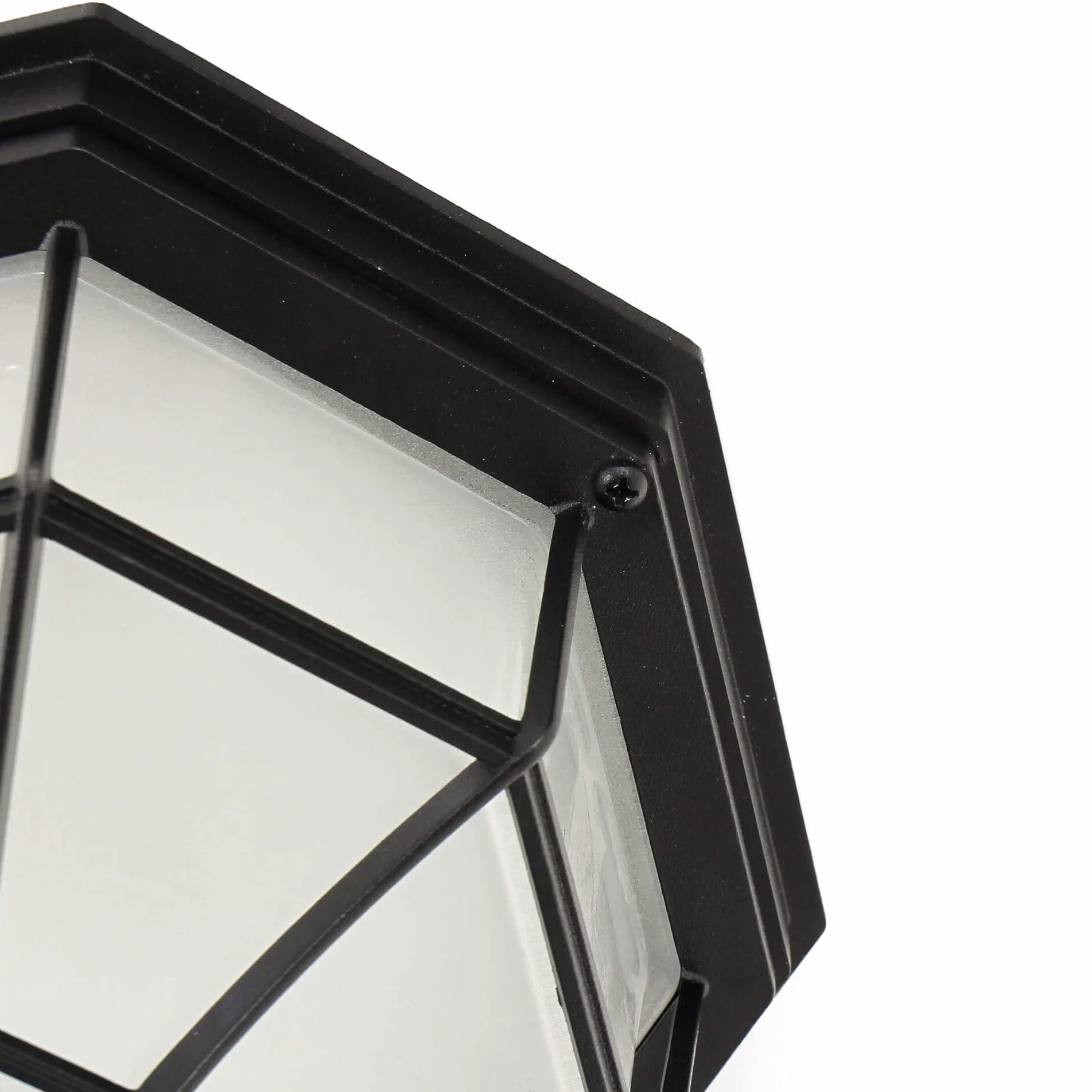 Lámpara de Techo de Exterior Elegante Color Negro 2/3/802