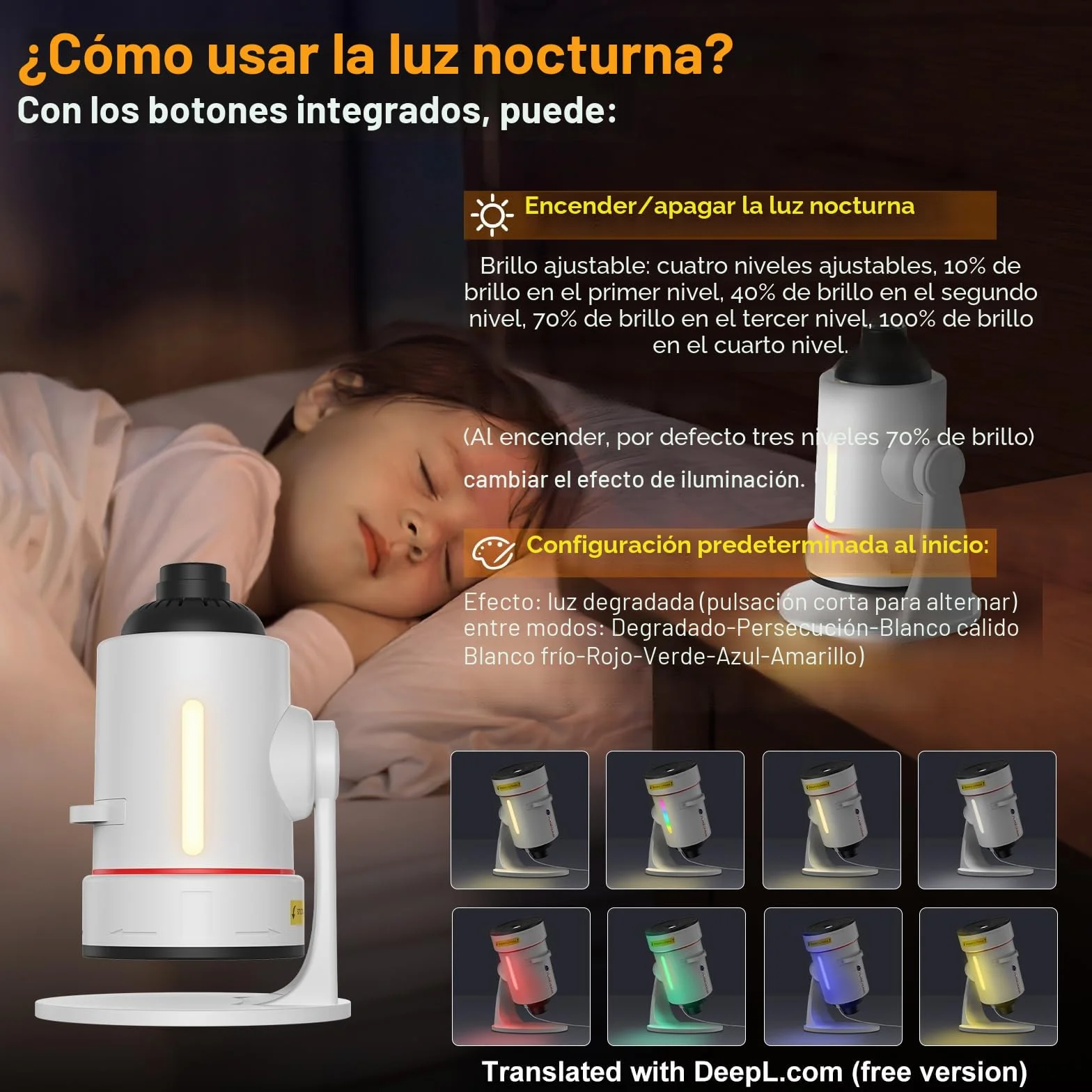 Proyector de Galaxias y Estrellas Real, 4K HD Proyector Planetario con 10 Discos de Película,Rotación de 360 ° Skylight Luz Nocturna con Minutero para Decoracion