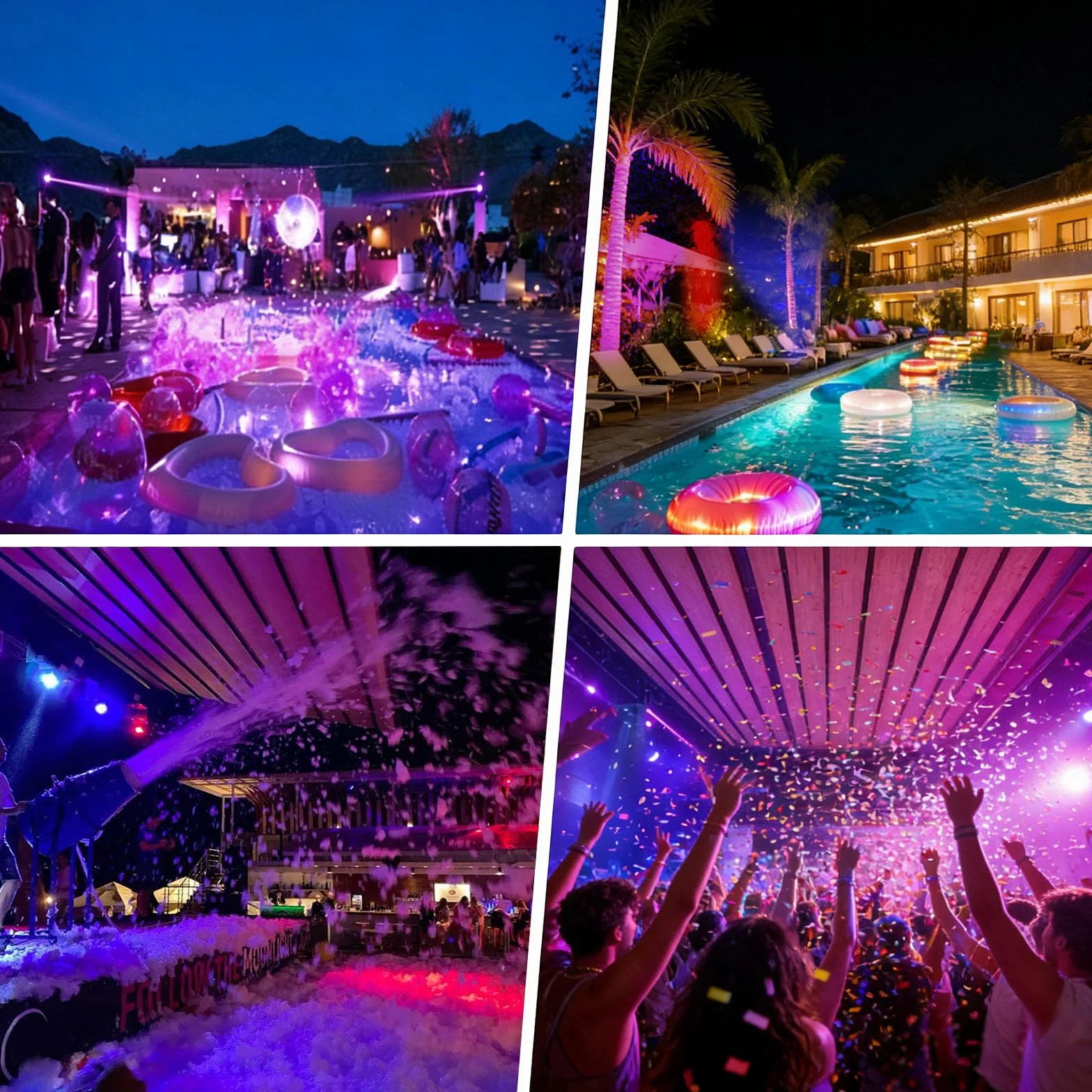 Foco LED RGB de 50 W para exteriores, luces de inundación RGB coloridas con enchufe estándar británico, foco que cambia de color, luces de fiesta regulables para DJ, discoteca, jardín