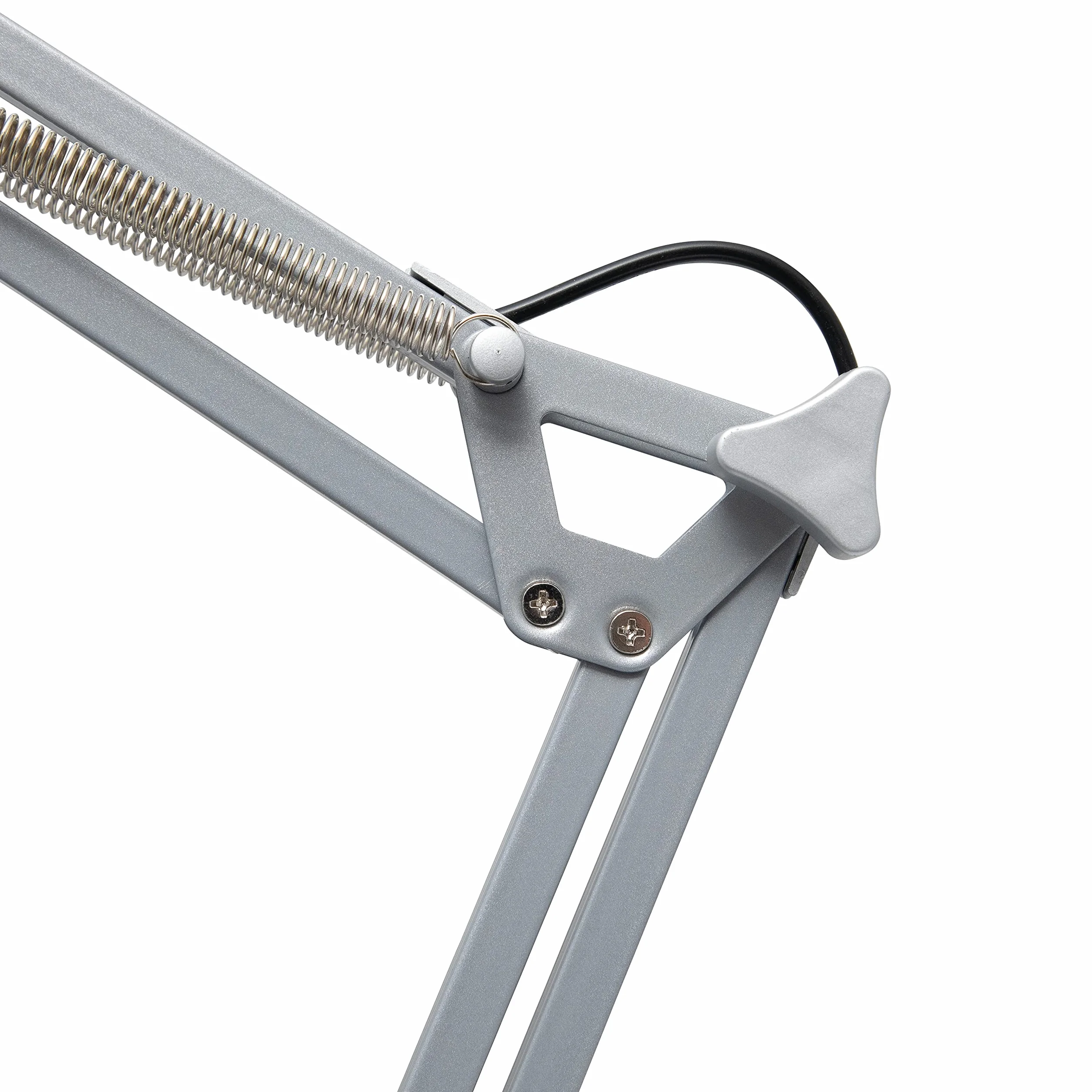 MAUL lampara escritorio MAULstudy | Lampara LED de pinza ajustable con brazo articulado para escritorio | Elegante lampara de mesa metálica LED | Exclusiva fuente de luz LED | Plata