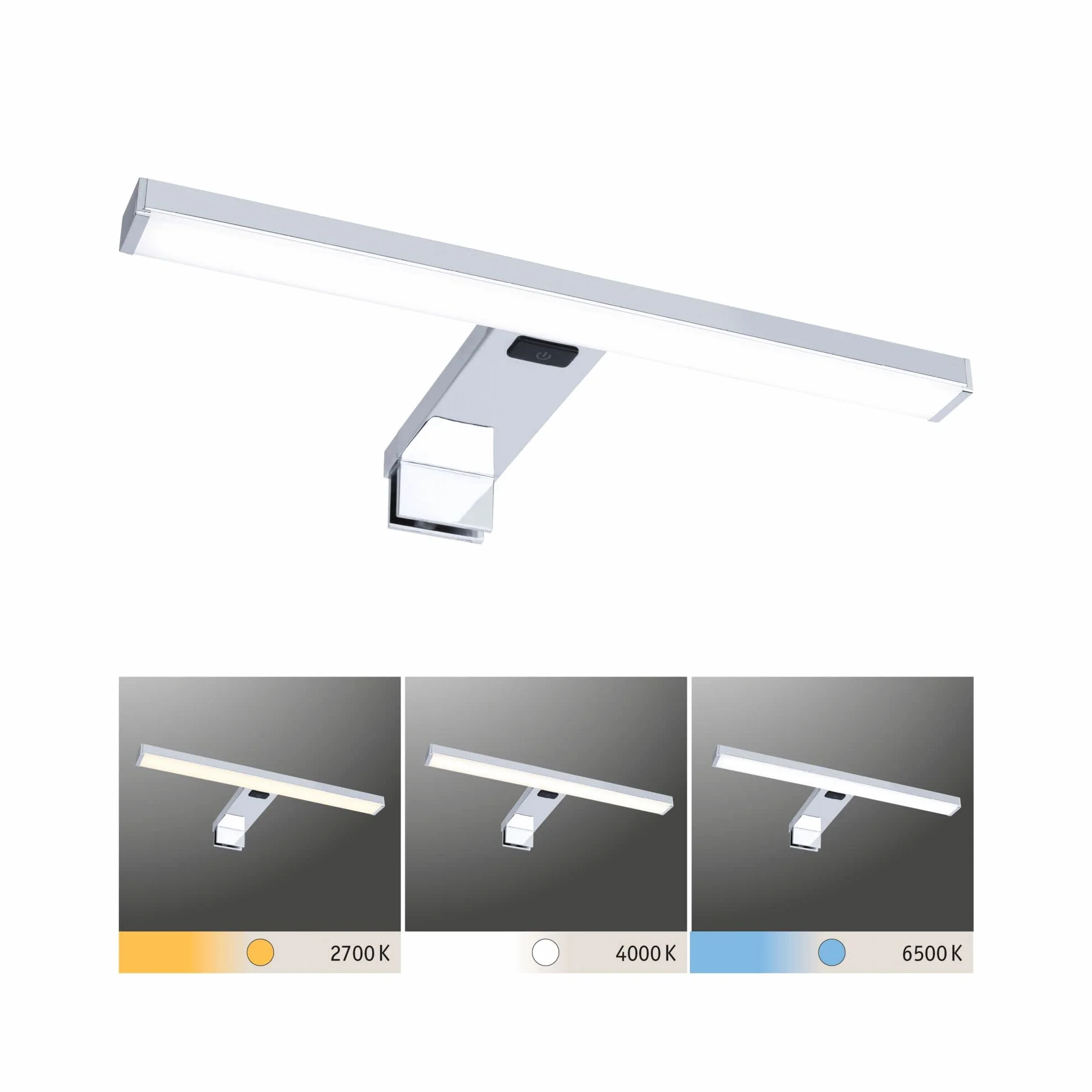 Paulmann Plafón LED espejo Selo IP44 Tunable White 420lm 230V 3,7W 2700K aluminio cromado acrílico