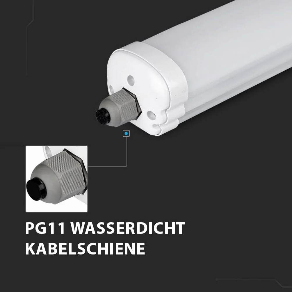 Lámpara LED Tubo 120 cm 36 W 4320 lúmenes IP65 Blanco Neutro 4000 K para Ambientes Húmedos