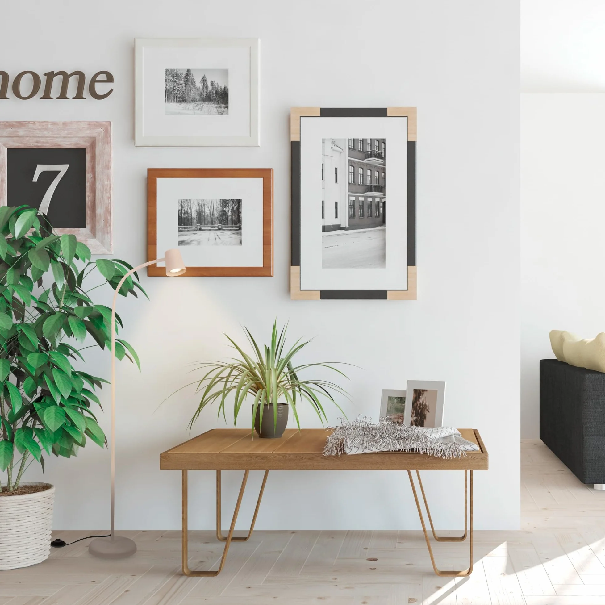 Briloner Lámpara de Pie LED Giratoria 127.5cm Luz Lectura Beige