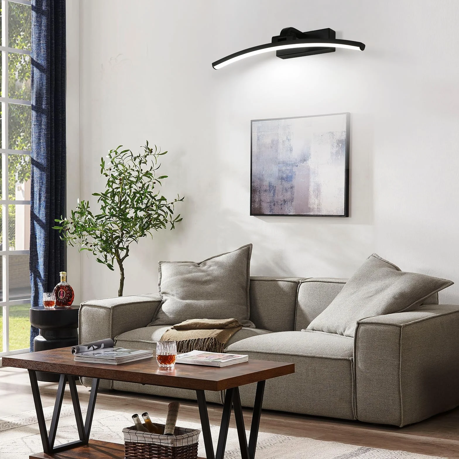 DELIPOP Luz de Espejo Baño LED 40cm IP44 6500K Blanco Frío