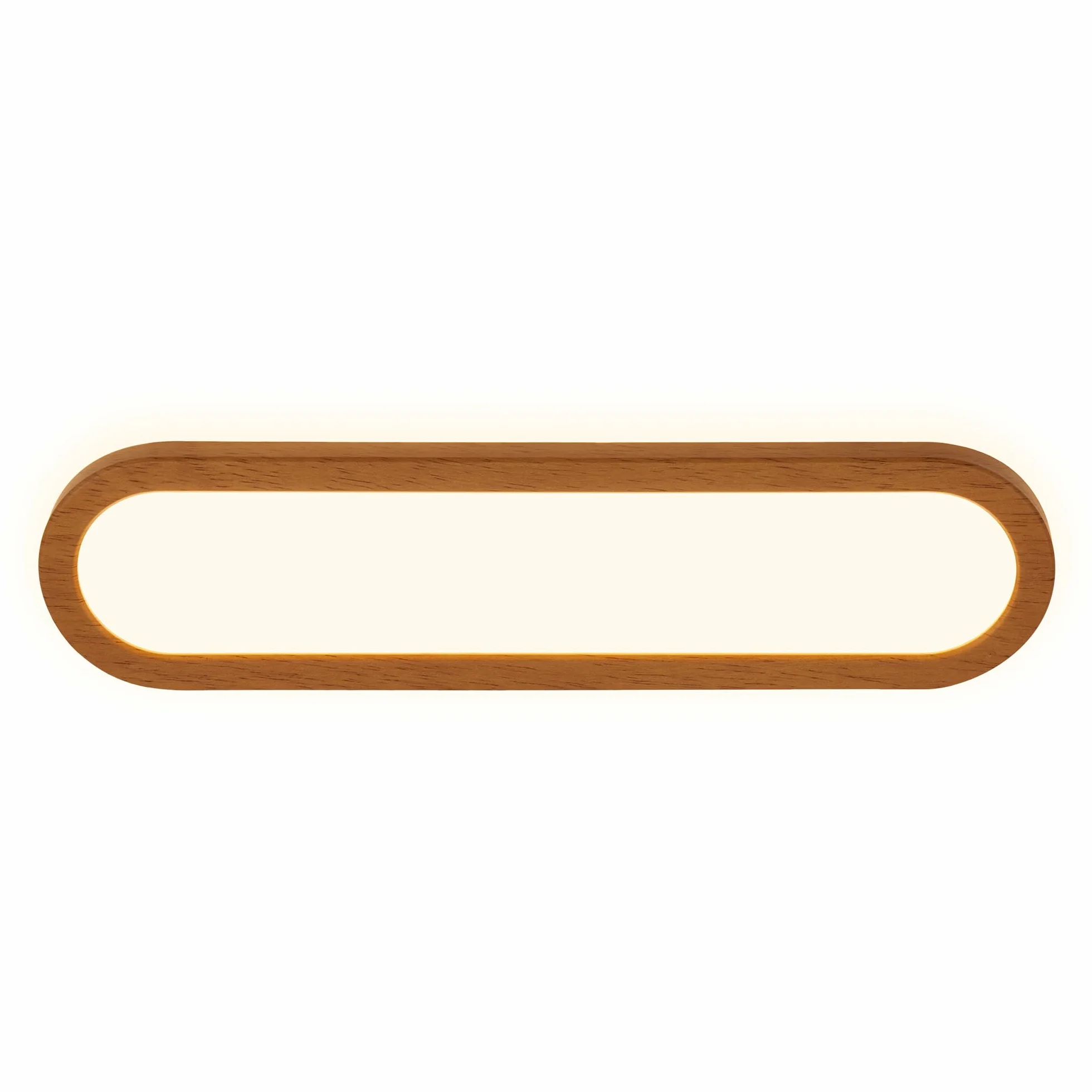 BRILONER - Aplique espejo baño LED con luz indirecta, protección IP44 contra salpicaduras, apliques espejo de baño, luz espejo, 35 x 9 x 4 cm, color madera