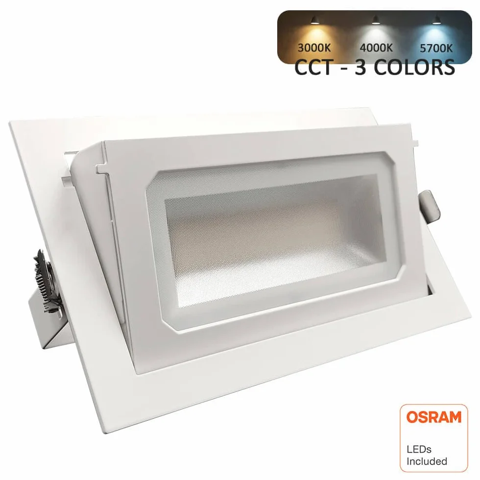 FactorLED Foco Proyector LED 40W 3000K 4000K 5700K Empotrable Orientable