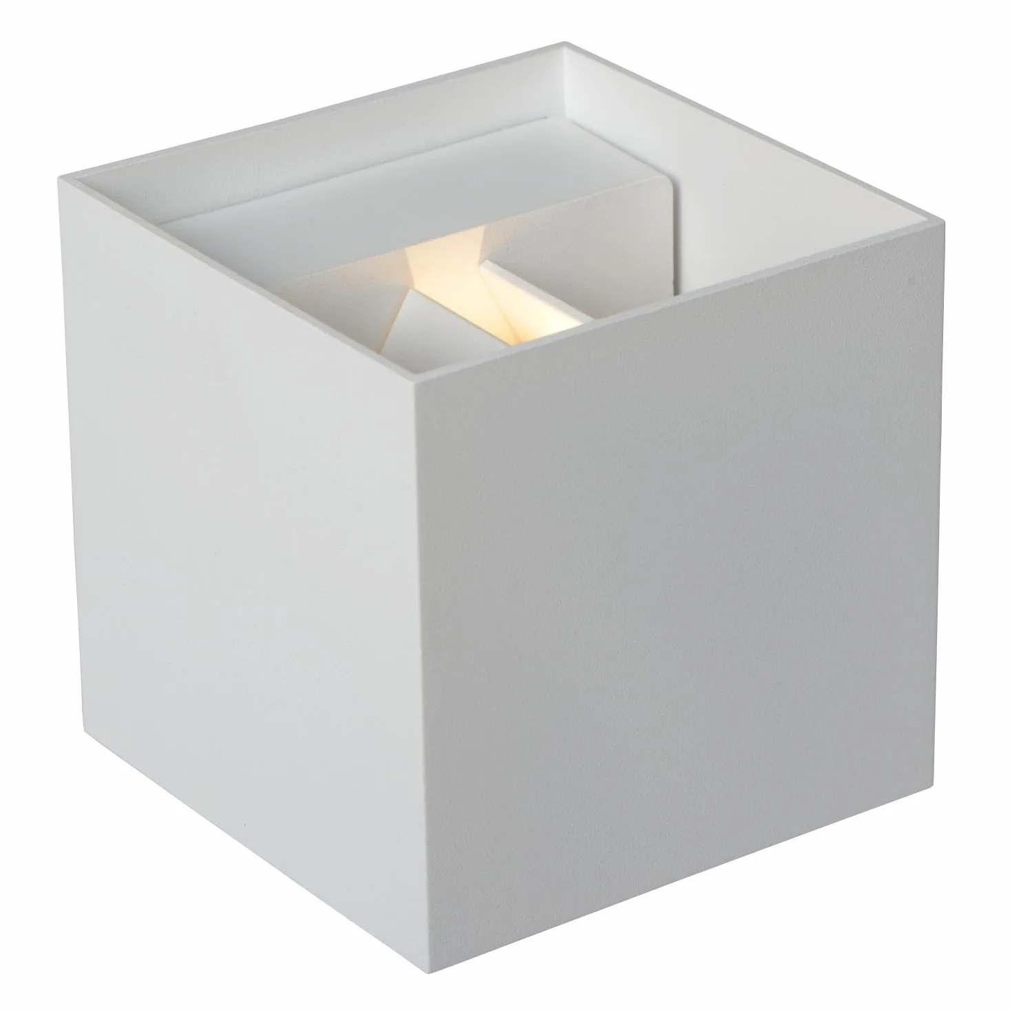 LUCIDE AXI - Foco de pared/Lámpara de pared Baño - LED - 2x7W 2700K - IP54 - Ángulo de haz ajustable - Blanco