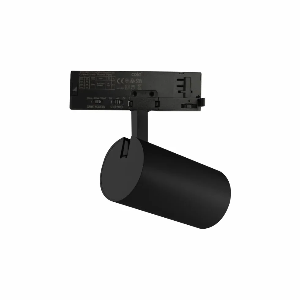 Foco de Carril LED Trifásico Potencia_Temperatura de Color Regulables 20_25_30W 6000_4000_3000K Negro [ATL080030-T-B] | Greenice