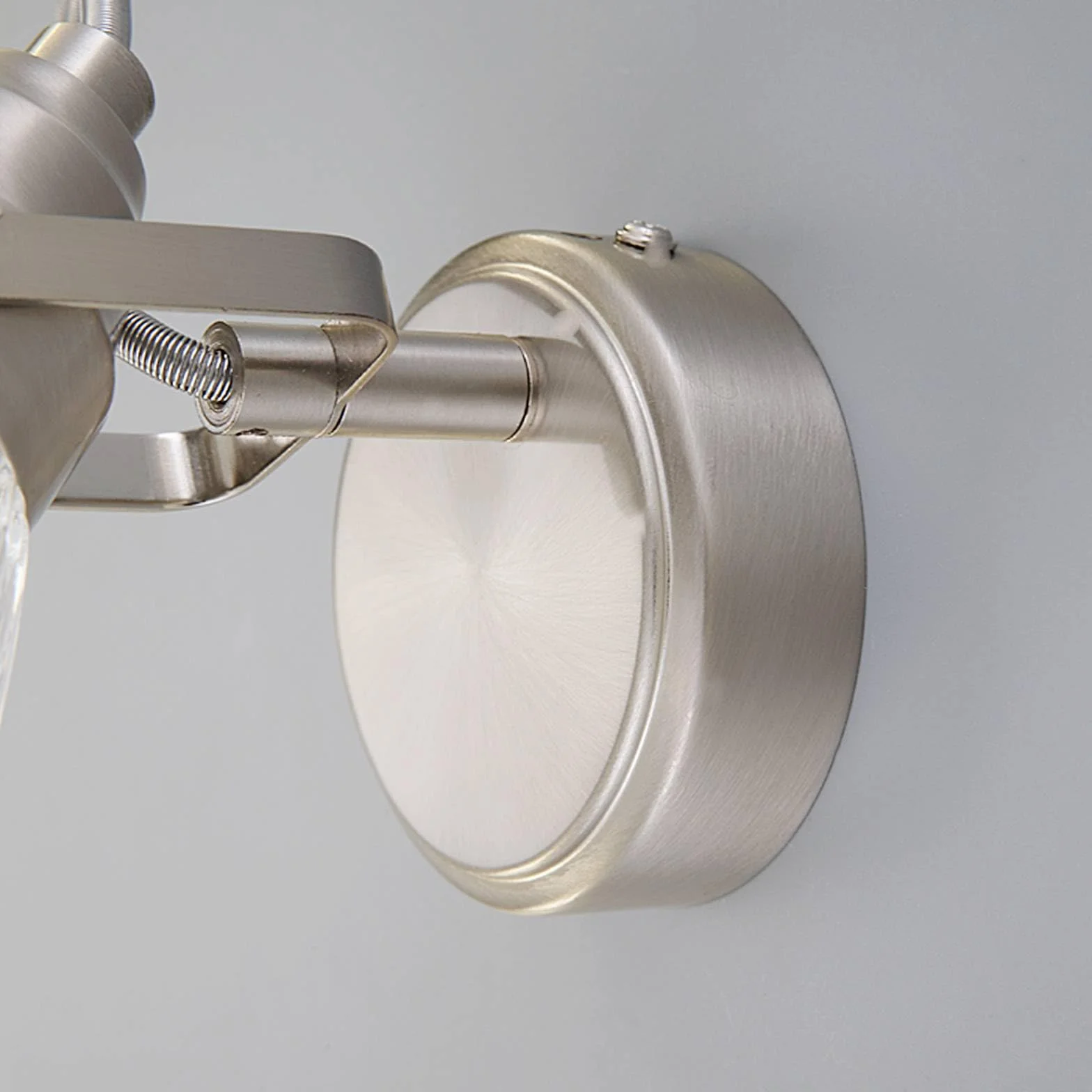 Lindby Lámpara de pared Kara Gris Vidrio 1 llama G9 aplique baño