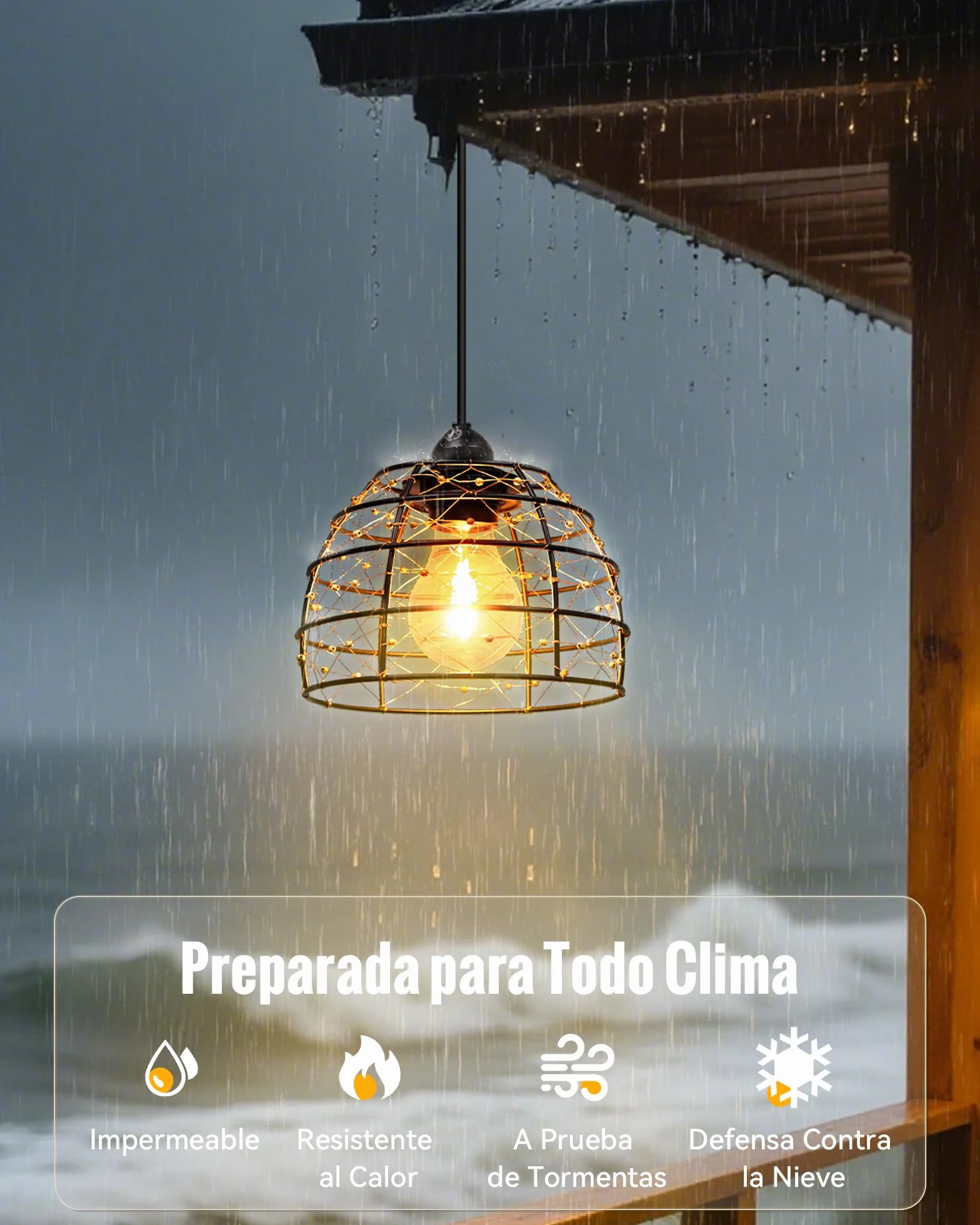 Lámpara Solar Exterior de Estilo Bohemio, Impermeable IP65 Luces Exterior Solar con Temporizador de 4/6/8 Horas y 4 Ajustes de Brillo, para Patios, Balcones y Jardines - 2 Unidades