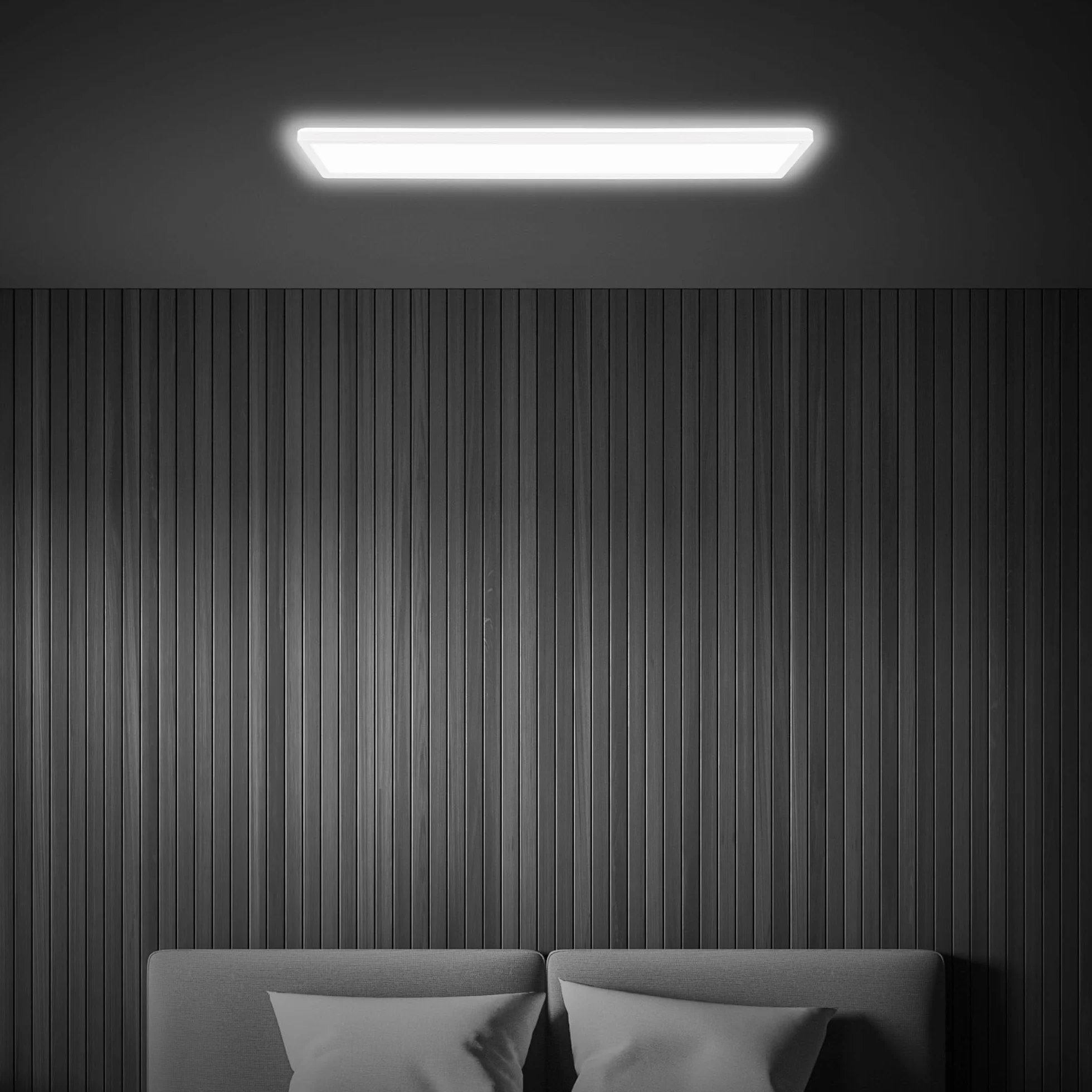 Briloner Plafón LED Ultra Plano 36W 4800 Lúm 98x20 cm Blanco