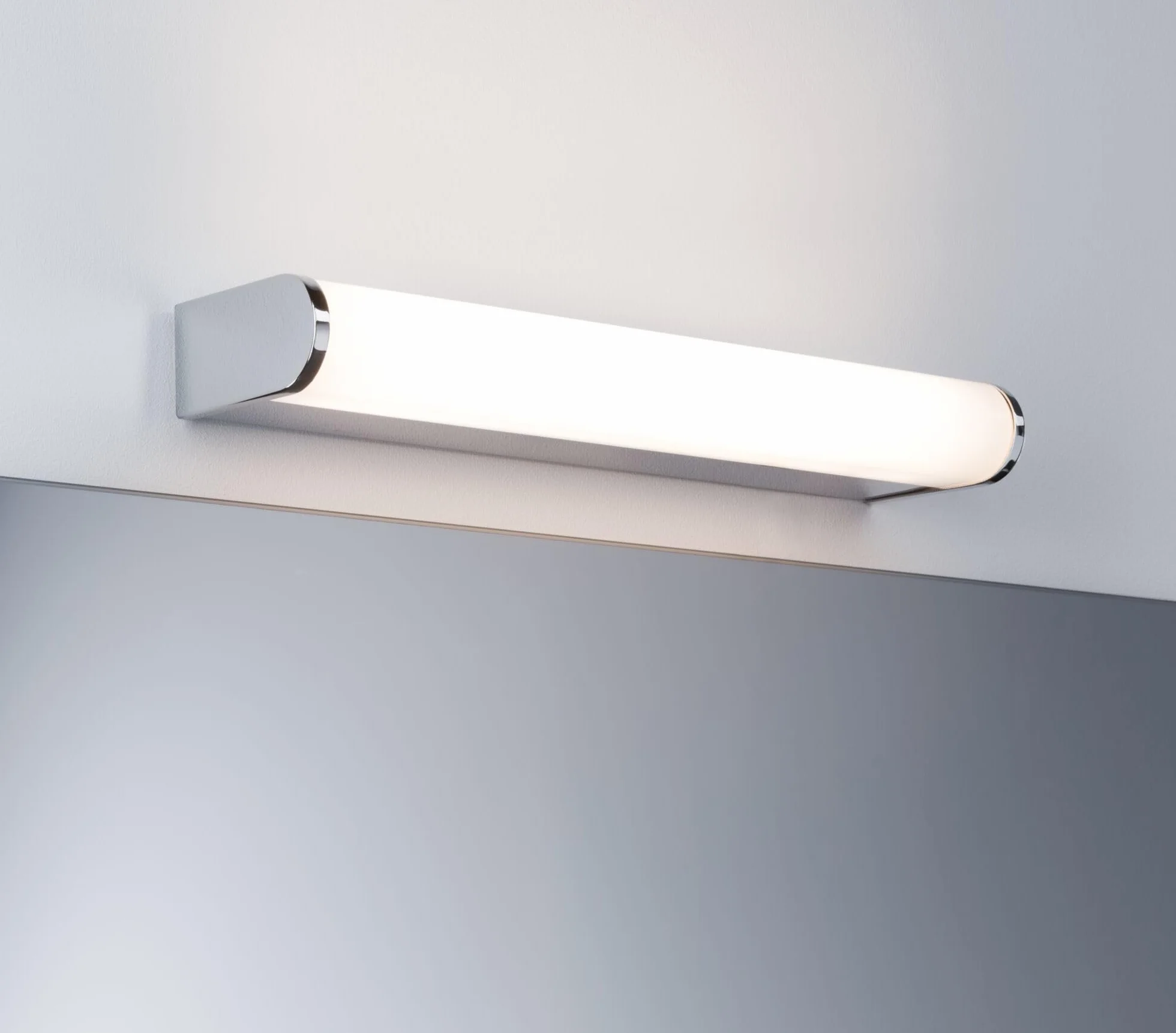 Paulmann 70879 Aplique LED Arneb incl. 1x9 W IP44, lámpara de techo, cromo, lámpara de baño, aluminio, acrílico, luminaria para espejo 3000 K