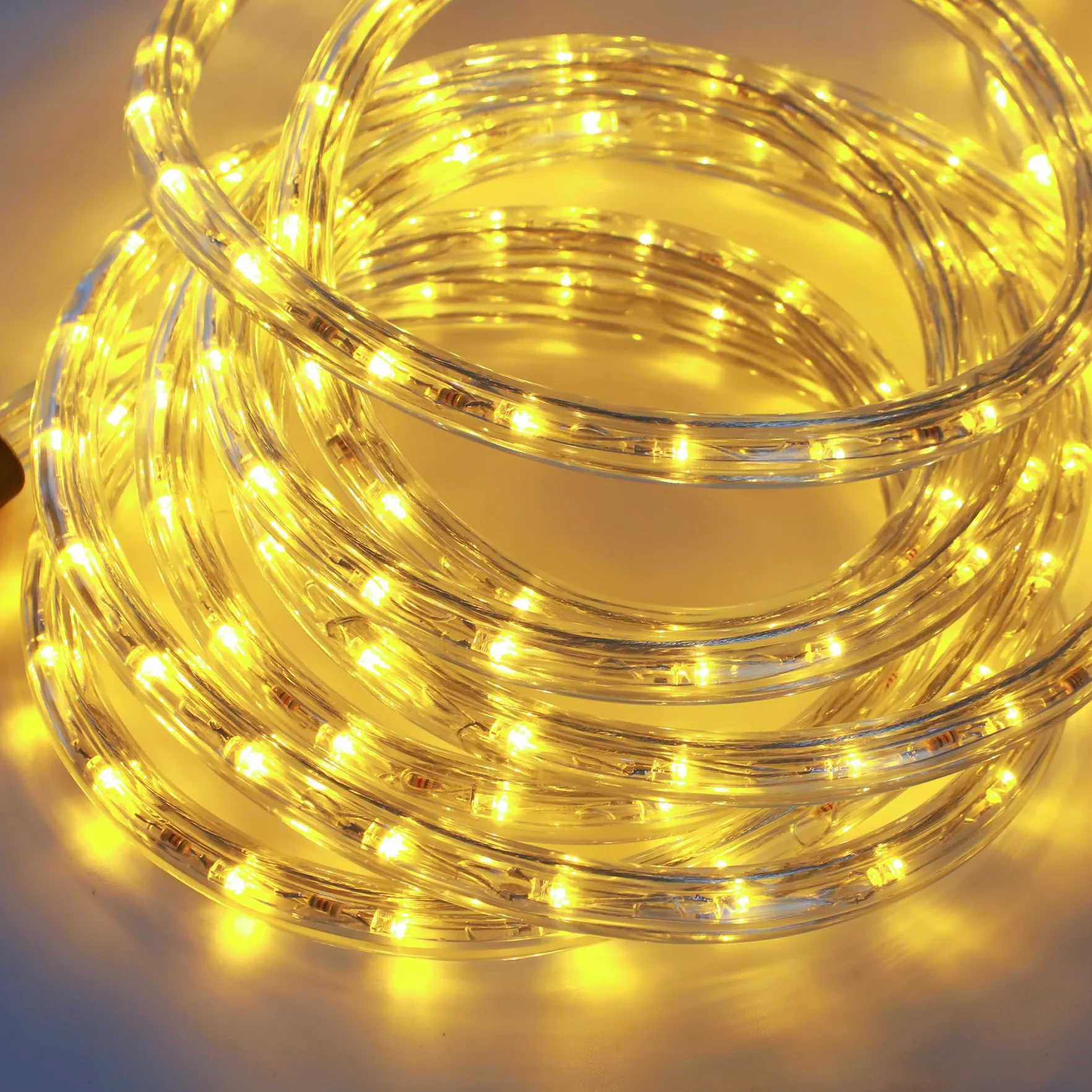 Forever Speed LED Lichterschlauch 50M WarmWeiß IP65 1800 LEDs Dimmbar Fernbedienung