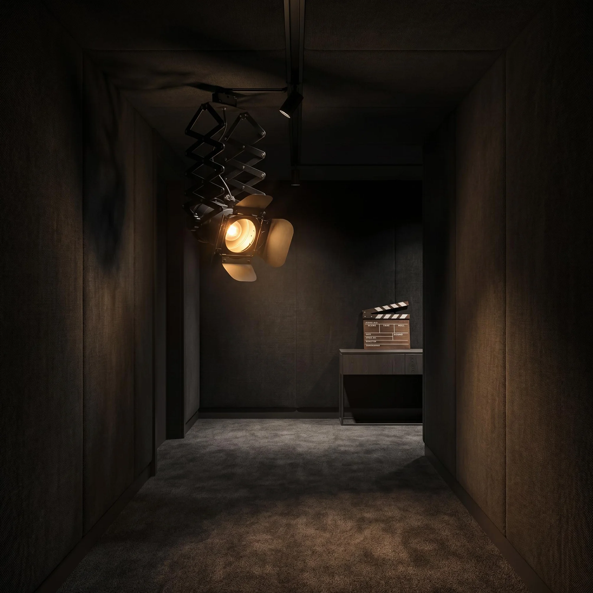 BARCELONA LED Foco de Carril Monofásico E27 Orientable Extensible Cinema Lámpara Estilo Cine Vintage Industrial Aluminio Negro Iluminación Direccional