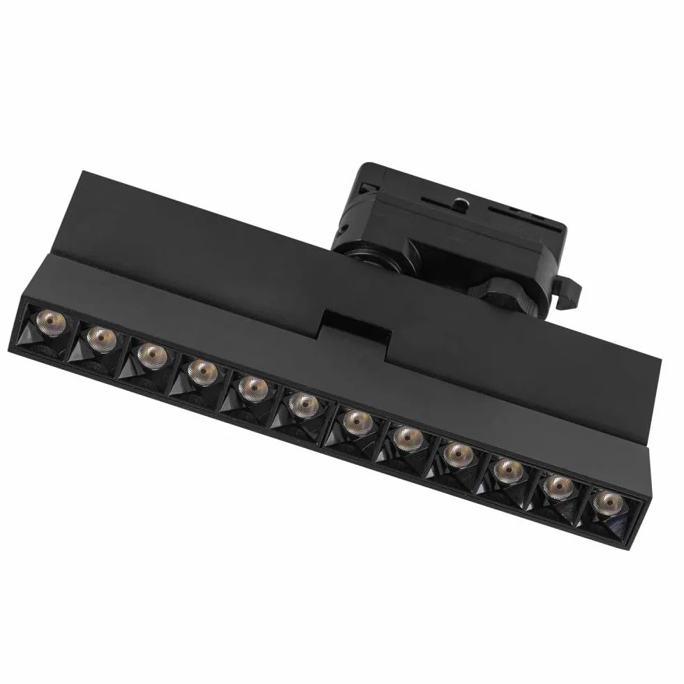Luminaria Lineal de Carril LED Trifásico Epistar 5054 12W 1200Lm CCT (Tonalidad Luz Regulable) TRIAC [1916-TL-12W-3F-CCT] | Greenice