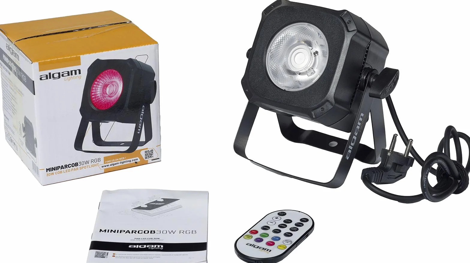 Algam Lighting MINIPARCOB 30 RGB - Par LED COB 30W RGB compacto, con efectos, IP20