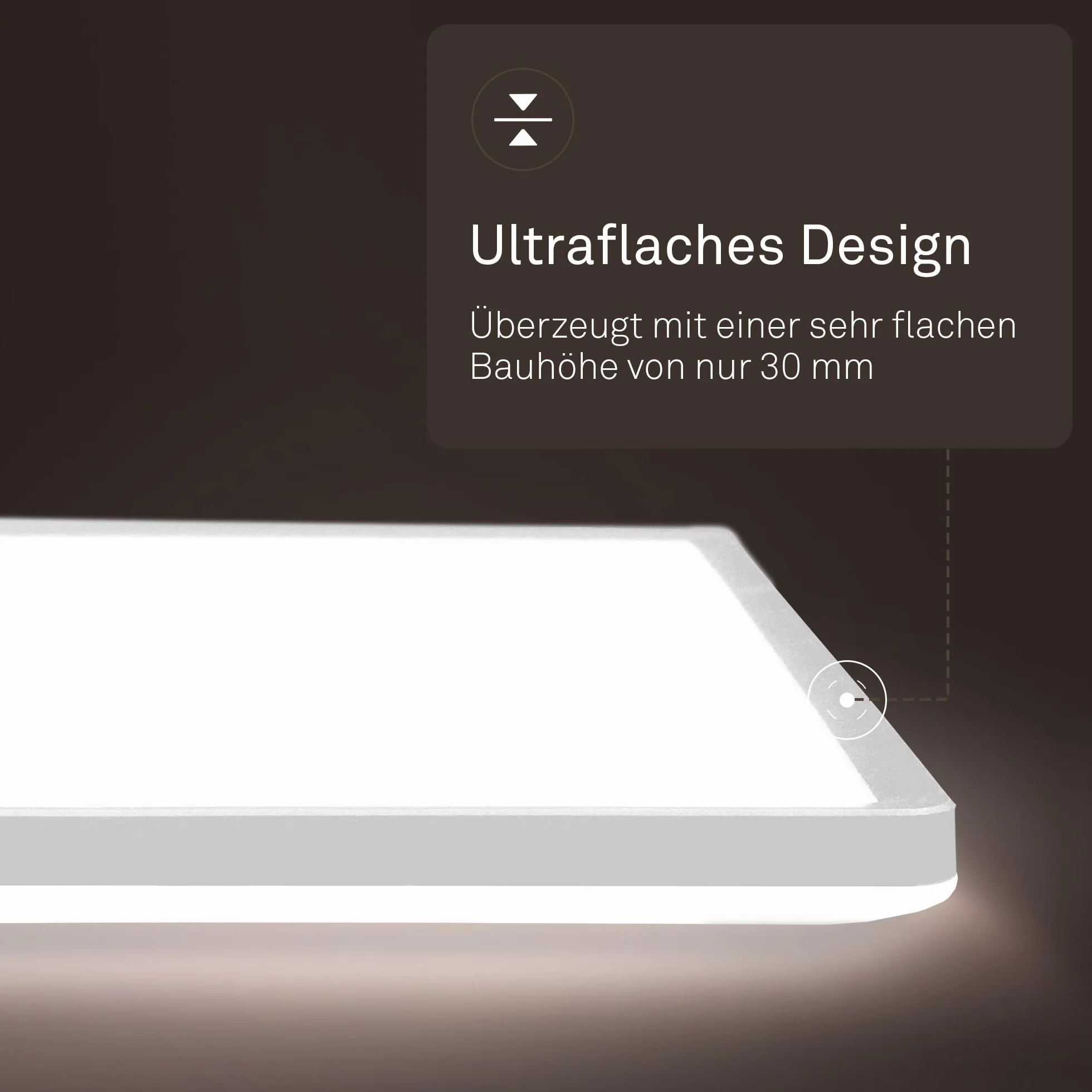 B.K.Licht Lámpara LED de techo plana luz blanca neutra IP44 98x20x3 cm blanca