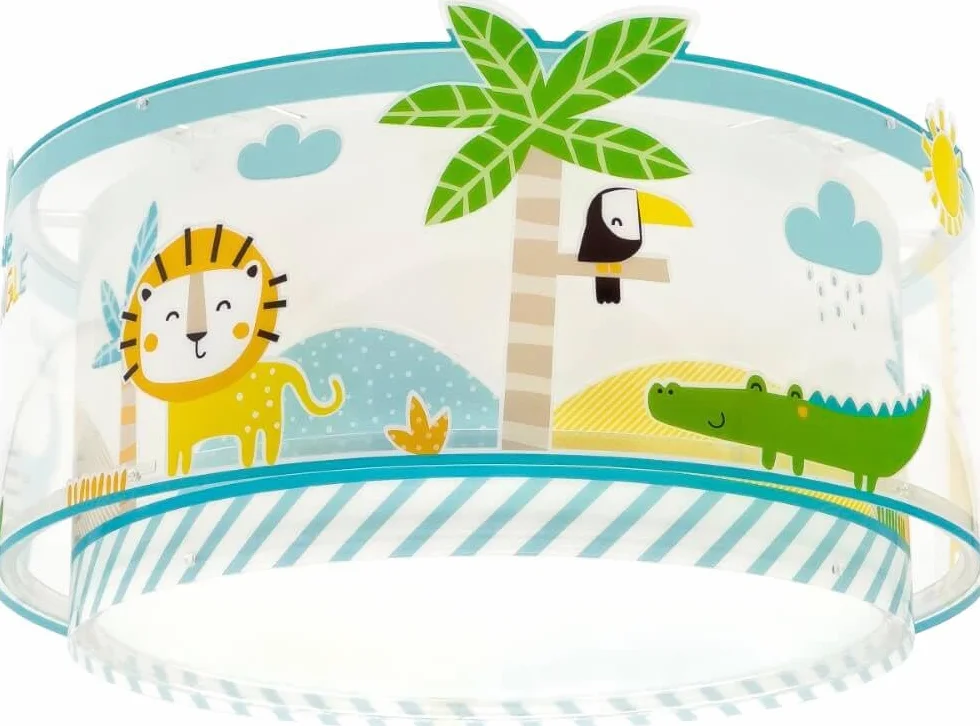 Dalber Lámpara plafón de techo infantil My Little Jungle Animales Jugla E27