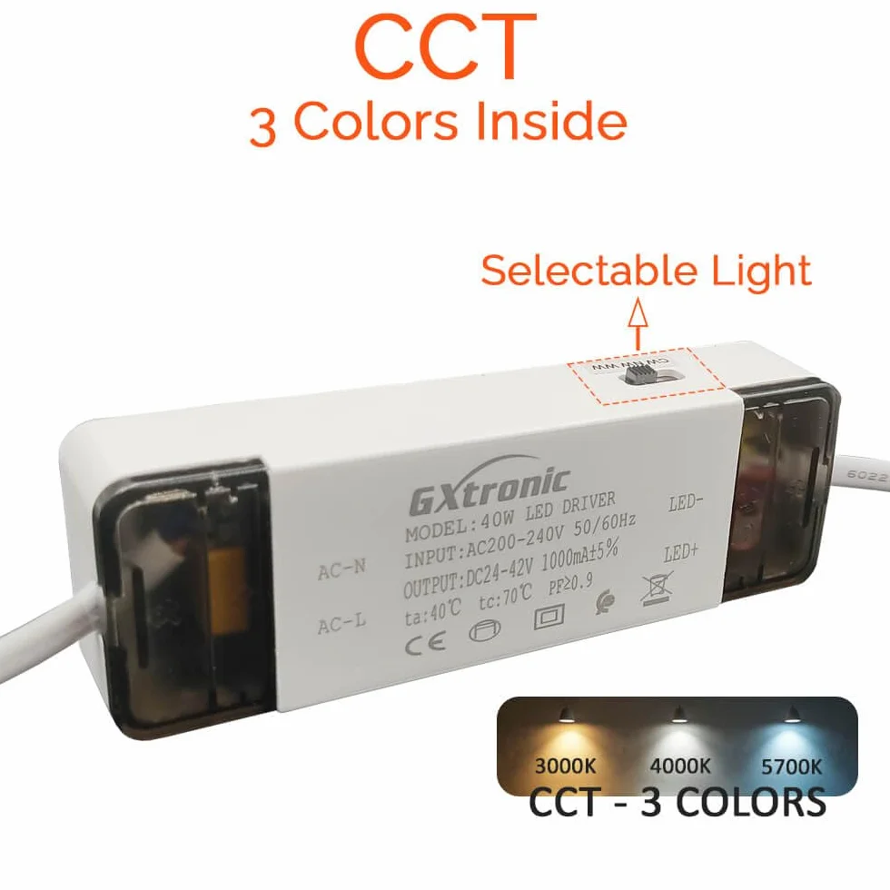 FactorLED Foco Proyector LED 40W 3000K 4000K 5700K Empotrable Orientable