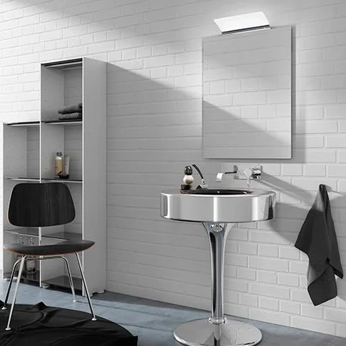 Aplike - Aplique LED para Espejo de Baño con Enchufe - Luz Blanca Neutra (4000K) - 12.9 x 7.3 x 50cm | Modelo Apolo