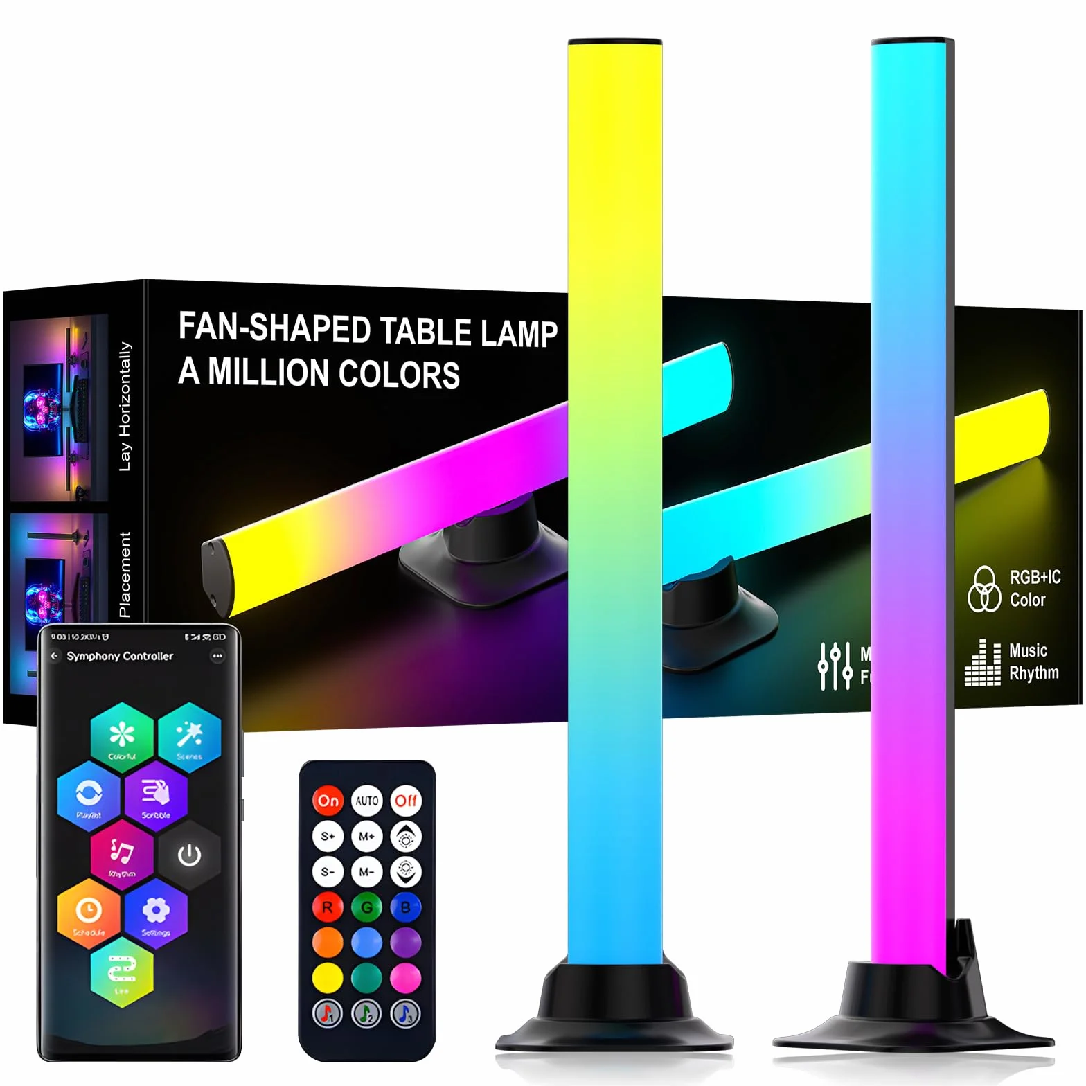 Barras de Luz LED RGBIC 32 cm para TV y Monitor, Retroiluminación 300°, Control por App y Sincronización Musical, Luz Ambiente para Escritorio Gaming